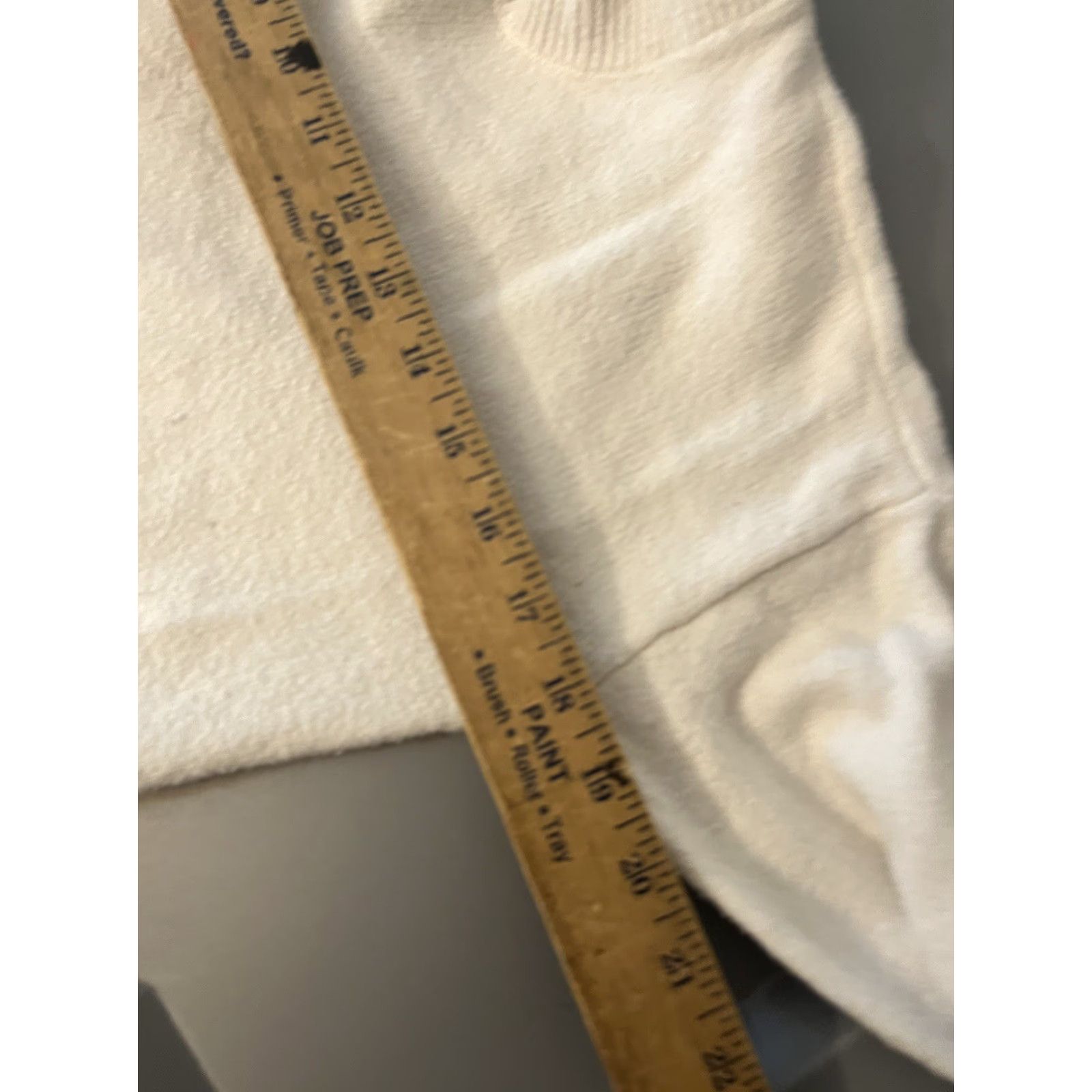 Loft LOFT Outlet Women Pullover Sweater XS White Solid Casual Cozy Crew Cotton Size XS / US 0-2 / IT 36-38 - 5 Thumbnail