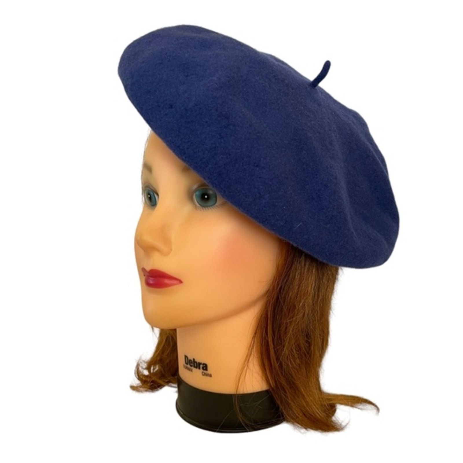 Vintage Vintage Aris Blue Lambswool Beret Size ONE SIZE - 1 Thumbnail