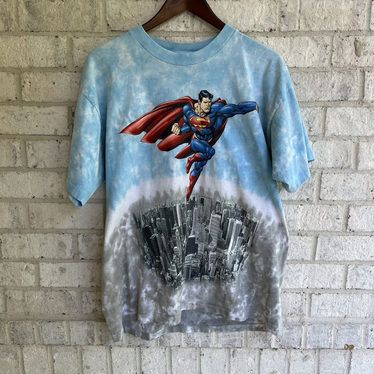 Vintage Vintage 1997 SUPERMAN Six Flags Park Tee Size US L / EU 52-54 / 3 - 1 Thumbnail