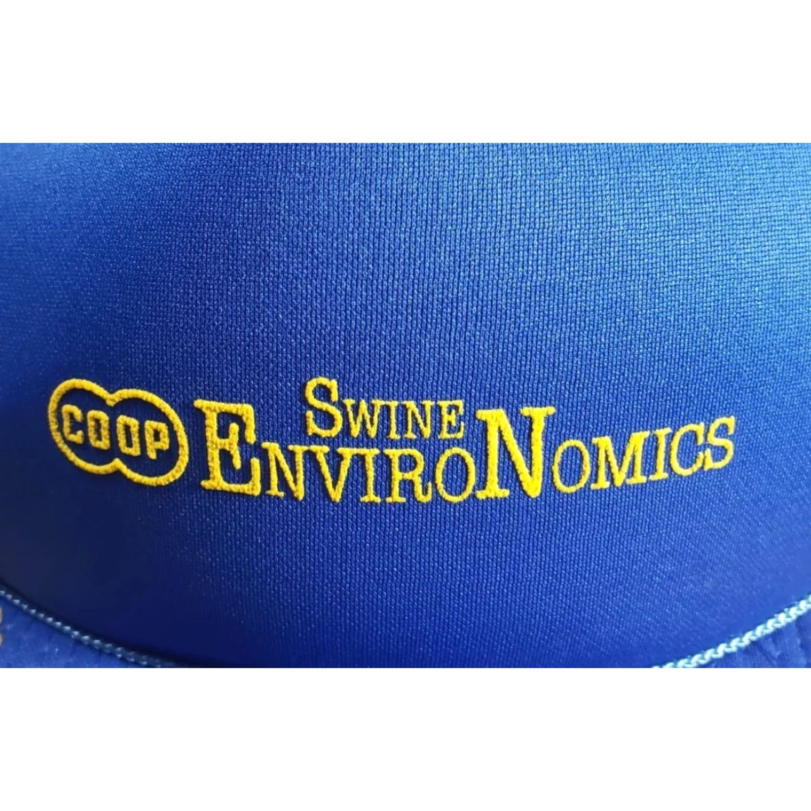 Vintage VTG Coop Swine Environomics Blue Hat Snapback Cap Rope Gold Oak Leaves Work Trucker Hat Adjustable Mens USA Style Summer Fall Spring Size ONE SIZE - 2 Thumbnail