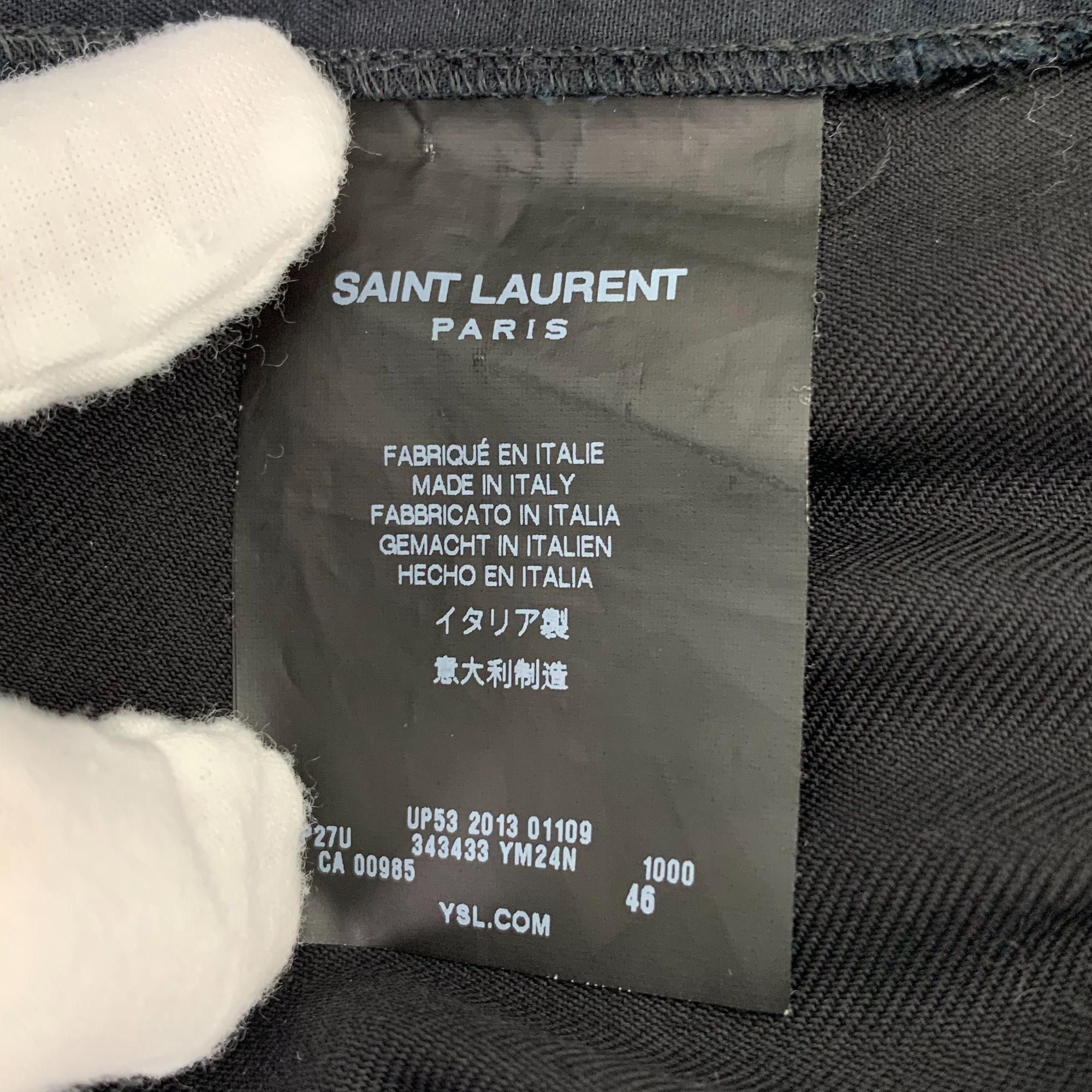 Yves Saint Laurent Saint Laurent Black Virgin Wool Pants Size US 30 / EU 46 - 7 Thumbnail