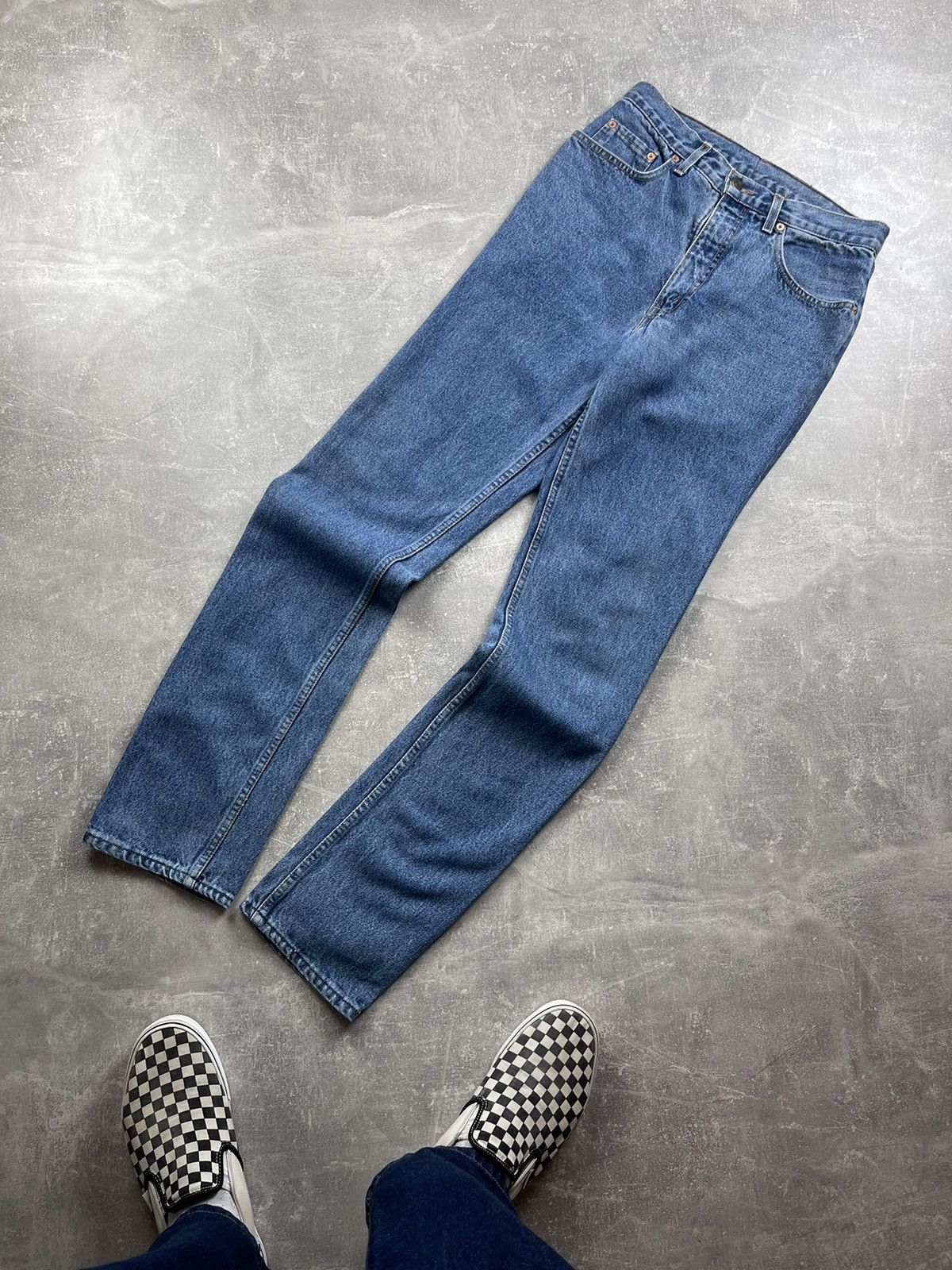 Levi's Vintage Clothing × Vintage Levi’s 615 Guide Straight Slim Fit Jeans Made In Belgium Size US 34 / EU 50 - 6 Thumbnail