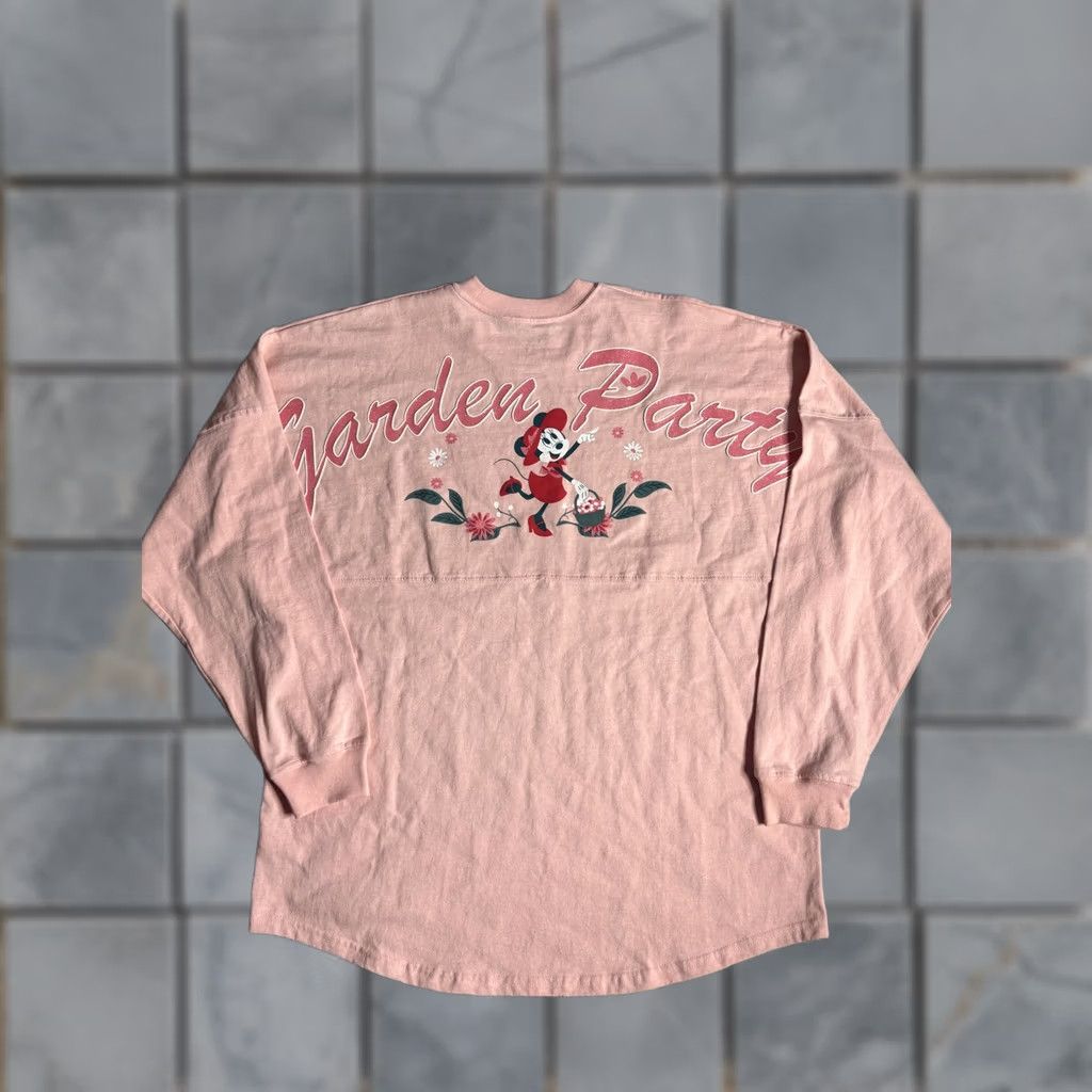 Disney Disney Parks Spirit Jersey Shirt Womens L Pink Minnie Garden Party Epcot Size L / US 10 / IT 46 - 1 Thumbnail