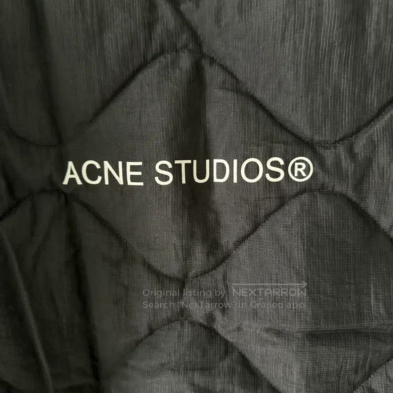 Acne Studios Acne Studios Black Quilted Jacket - 100% Nylon - Fleece Li Size M / US 6-8 / IT 42-44 - 9 Thumbnail
