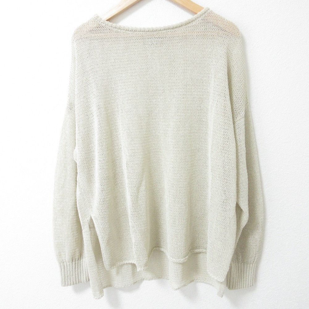 Other Other UNITED ARROWS Paper Knit Pullover Natural Material Tops DUTY FREE for USA Size ONE SIZE - 1 Thumbnail