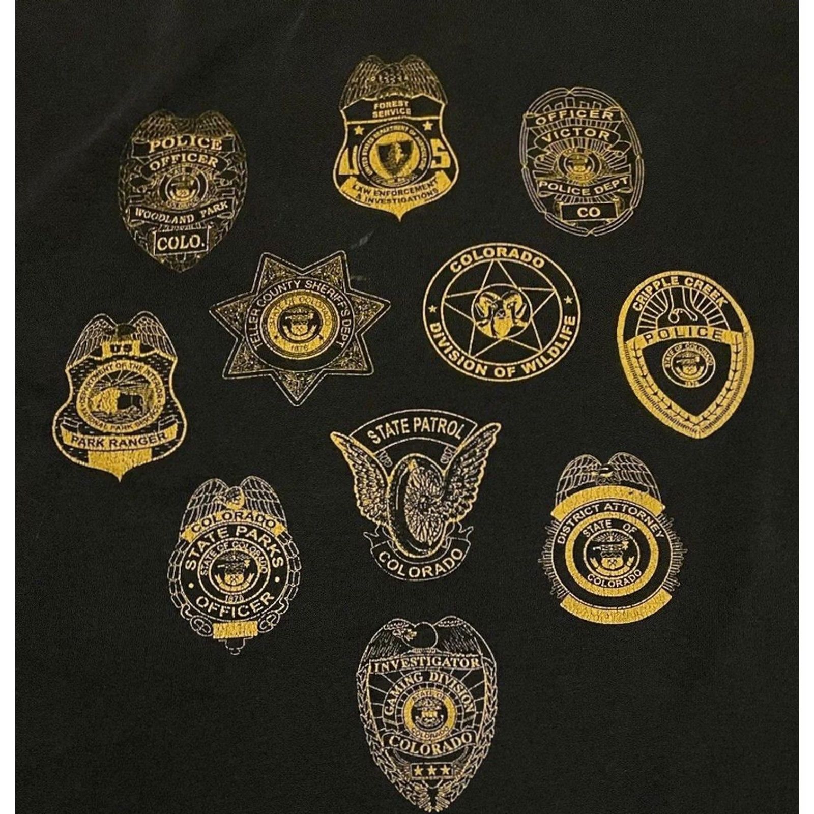 Vintage VINTAGE Teller County Law Enforcement Faded Distress Shirt XL Police Biker Grunge 90s Shirt Mens Black XL Police Distressed Vintage Shirt Size US XL / EU 56 / 4 - 3 Thumbnail