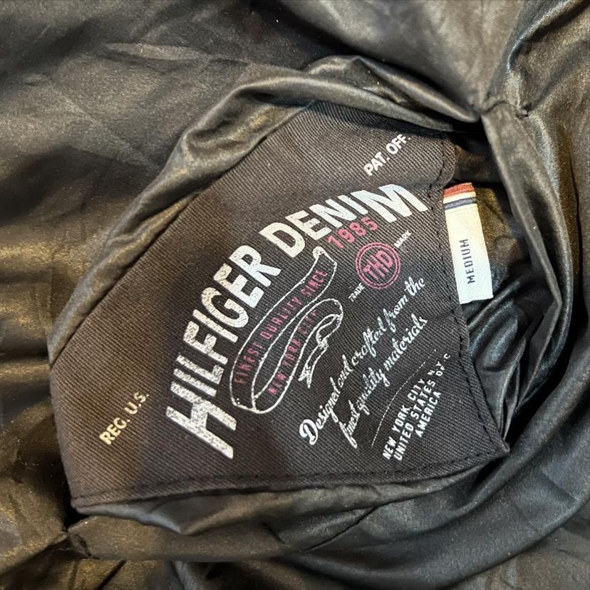 Tommy Hilfiger Hilfiger Denim Vintage Black Snake Reversible Hoodie Jacket Size US M / EU 48-50 / 2 - 9 Thumbnail