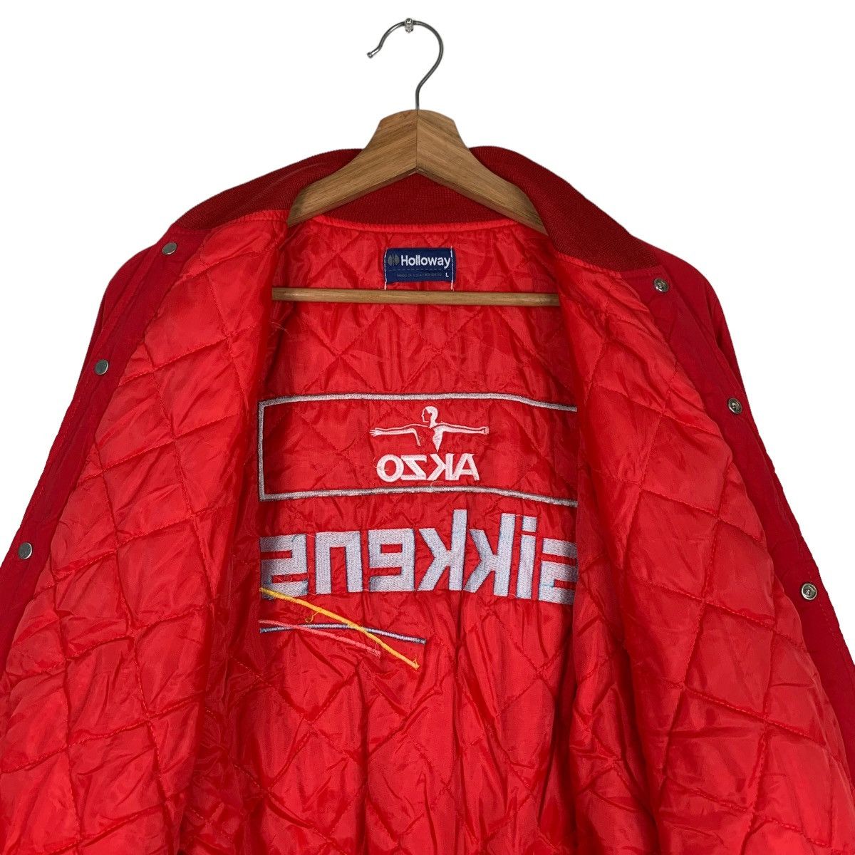 Holloway 90's HOLLOWAY Akzo Sikkens Big Logo Coach Jacket #0247-C11 Size US L / EU 52-54 / 3 - 15 Thumbnail