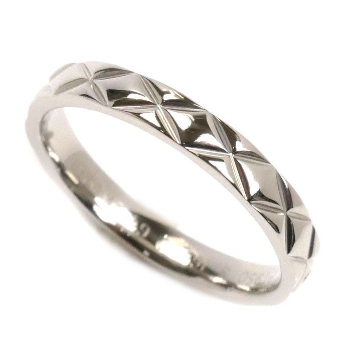 Chanel Chanel Chanel Matelassé Pt950 Platinum Ring Metal Ring Size ONE SIZE - 1 Thumbnail