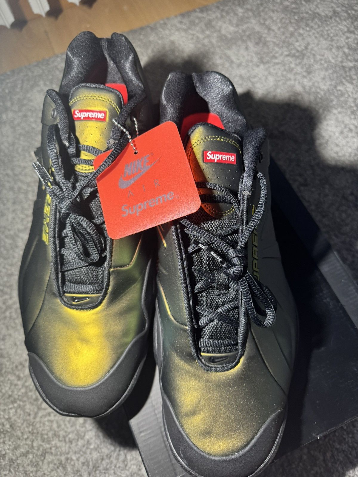 Nike × Supreme Nike x Supreme Air Zoom Courtposite Metallic Gold Size US 15 / EU 48 - 6 Thumbnail