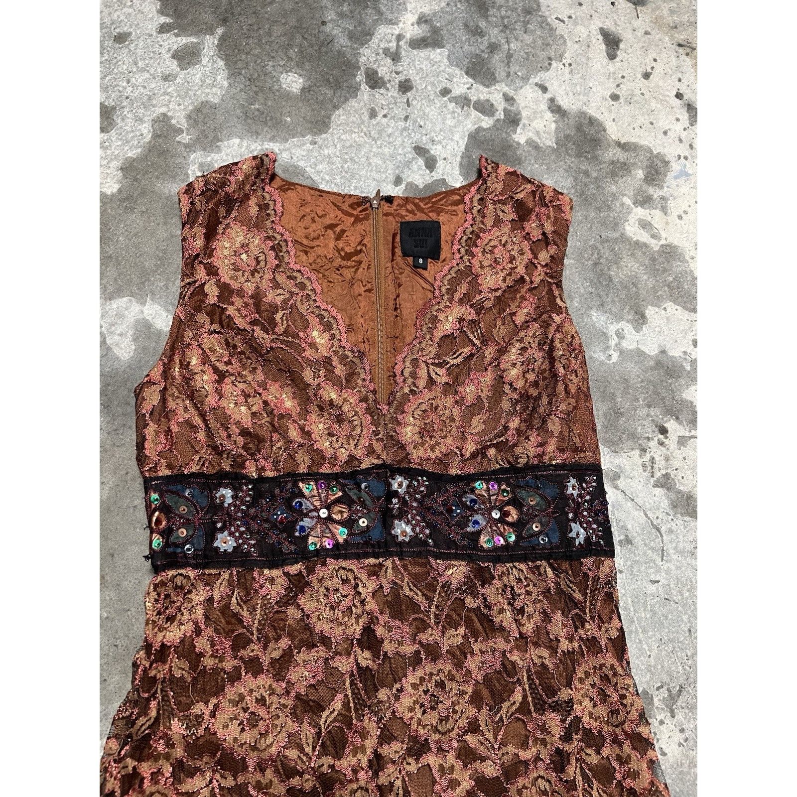 Anna Sui ANNA SUI Multi Color Knee Length Dress Size 8 Made In USA Size M / US 6-8 / IT 42-44 - 4 Thumbnail