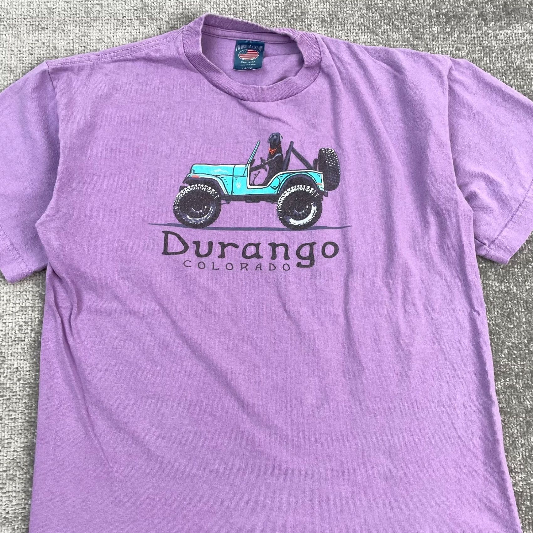Durango VINTAGE 90s Purple Solid Short Sleeve T-Shirt S Mens Size US S / EU 44-46 / 1 - 5 Thumbnail