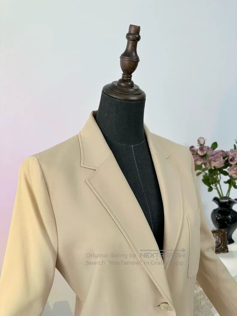Hermes Hermes Pure Wool Business Casual Solid Blazer Jacket, Yell Size S / US 4 / IT 40 - 5 Thumbnail