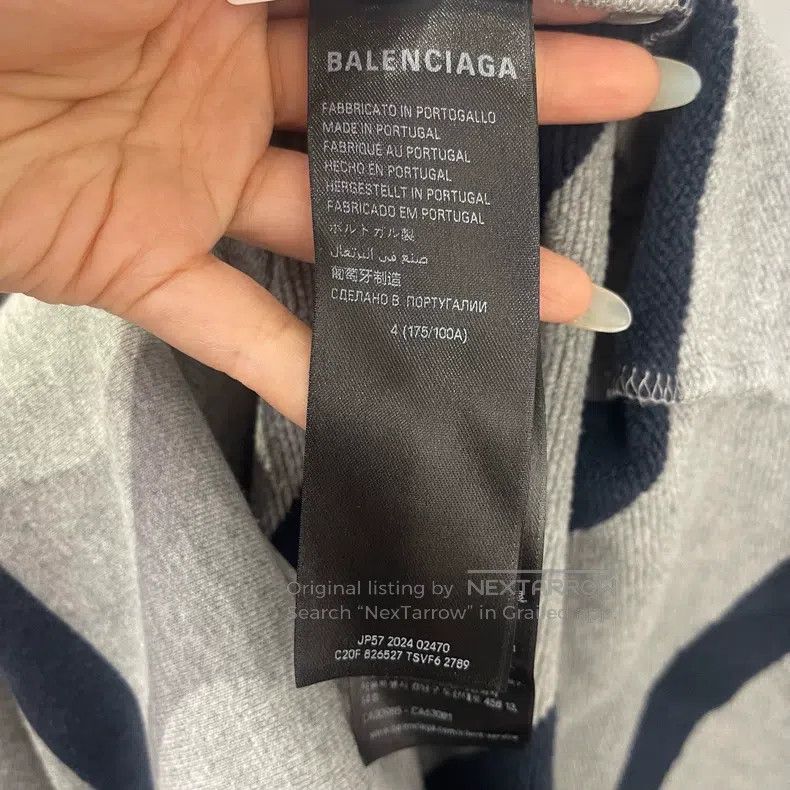 Balenciaga Balenciaga Striped polo shirt Size US XL / EU 56 / 4 - 4 Thumbnail