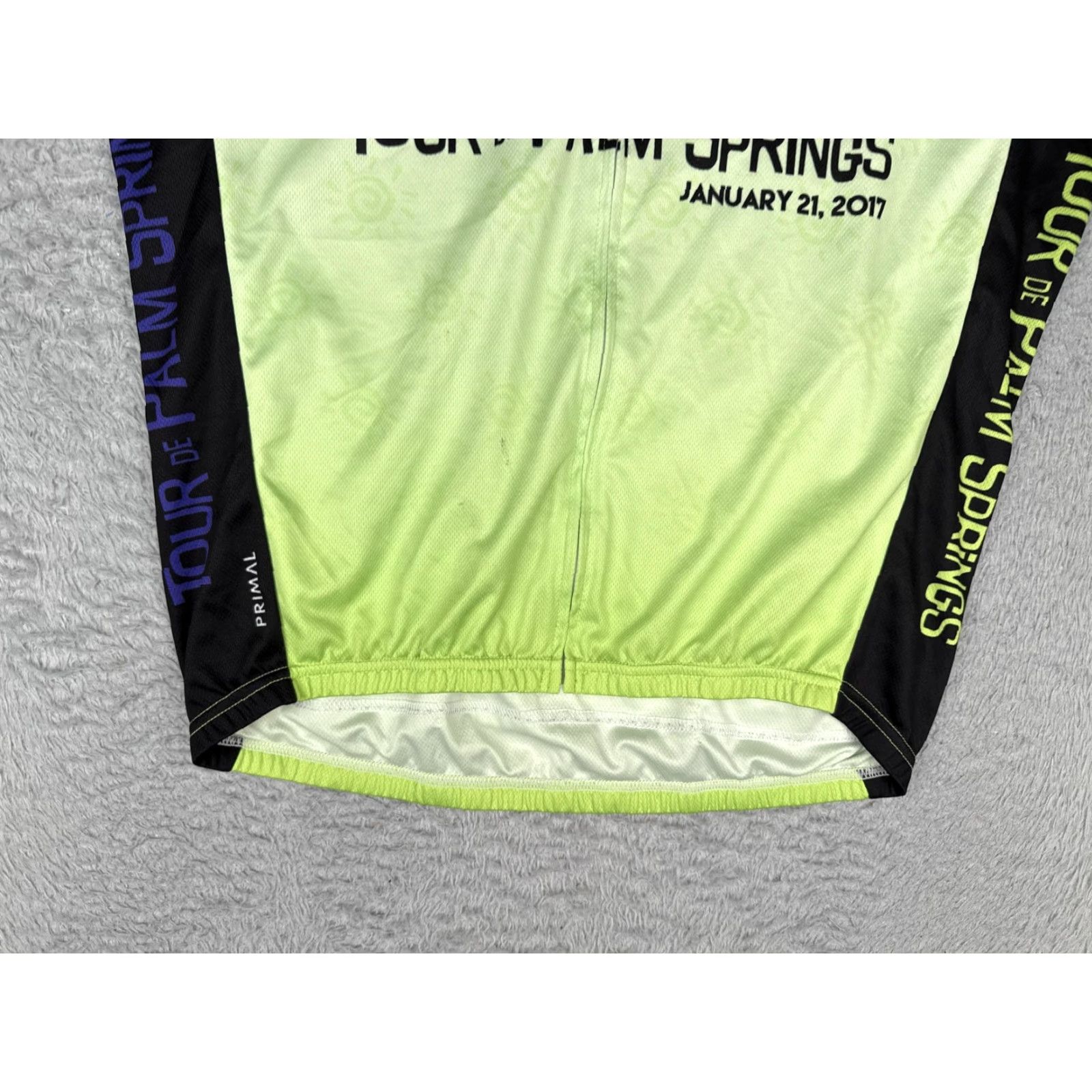 Vintage Primal Cycling Jersey Mens Large Green Purple Tour De Palm Springs 2017 Shirt Size US M / EU 48-50 / 2 - 5 Thumbnail