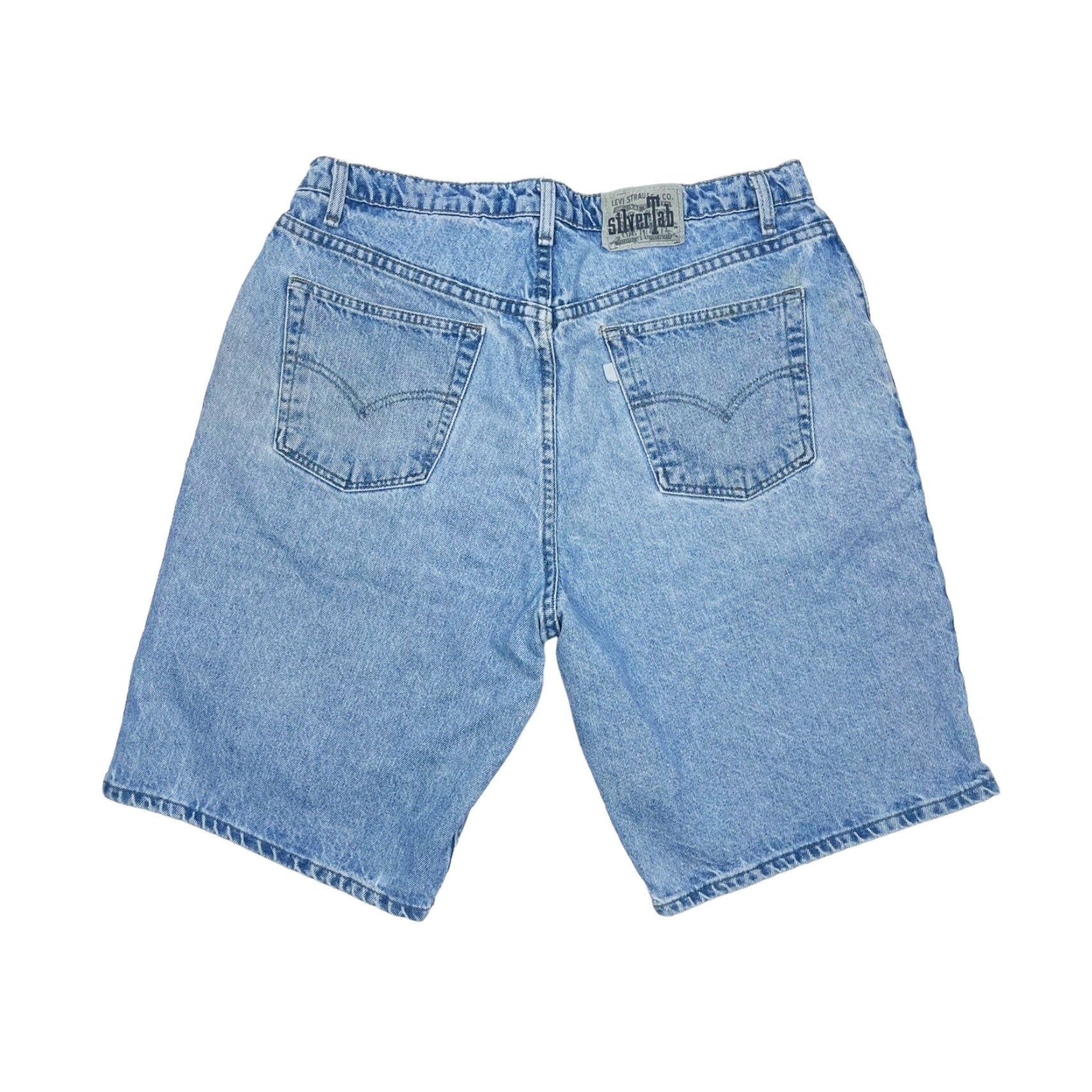 Levi's VINTAGE Levi's SilverTAB Denim Bermuda Shorts Mens Sz 38 Blue 90s Relaxed Fit USA Size US 38 / EU 54 - 3 Thumbnail