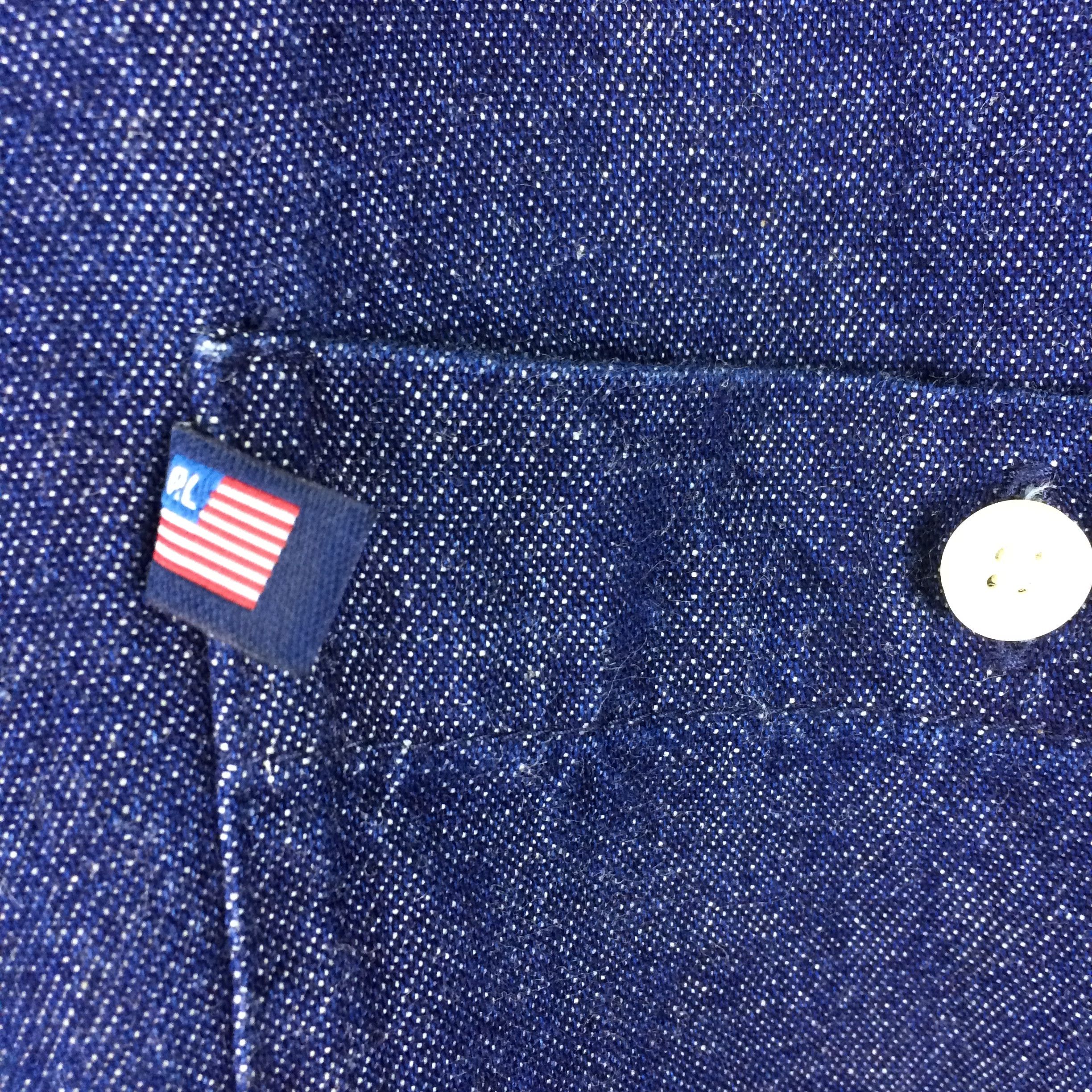 Polo Ralph Lauren × Vintage C11 POLO JEANS CO RALPH LAUREN BLUE DENIM WORK SHIRT Size US L / EU 52-54 / 3 - 6 Thumbnail