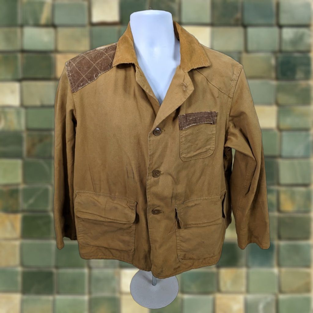 Vintage VINTAGE Canvas Sportsman Red Head Blue Bill Jacket Hunting Coat Tan Brown Large Size US L / EU 52-54 / 3 - 1 Thumbnail