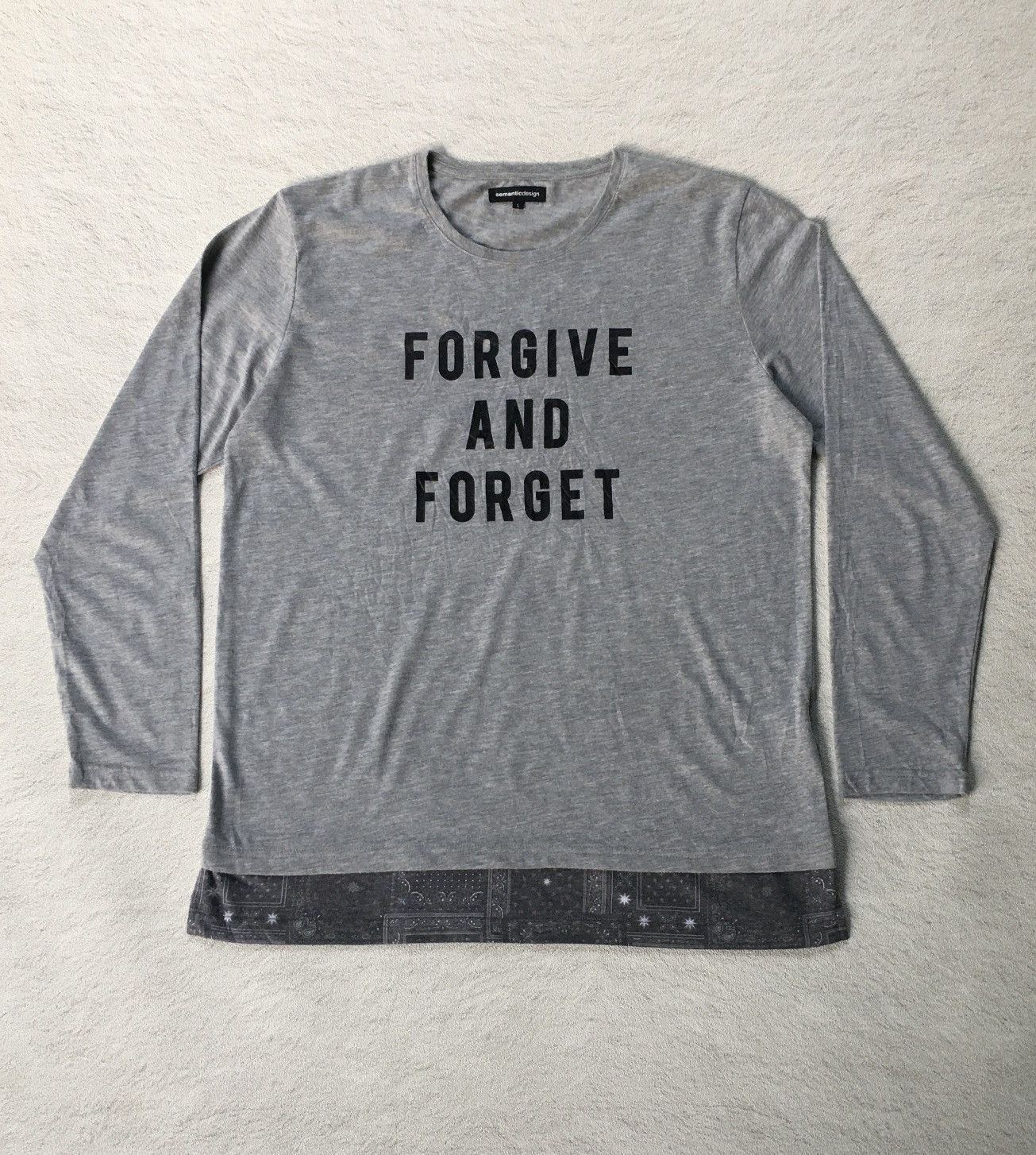 semanticdesign Semantic Design “Forgive And Forget” Longsleeve Size US L / EU 52-54 / 3 - 1 Thumbnail