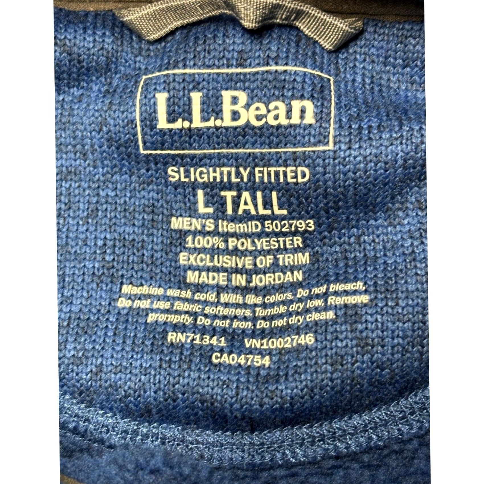 Vintage VINTAGELL Bean Sweater Fleece Pullover Mens LT Blue Snap Neck 502793 Size US L / EU 52-54 / 3 - 3 Thumbnail