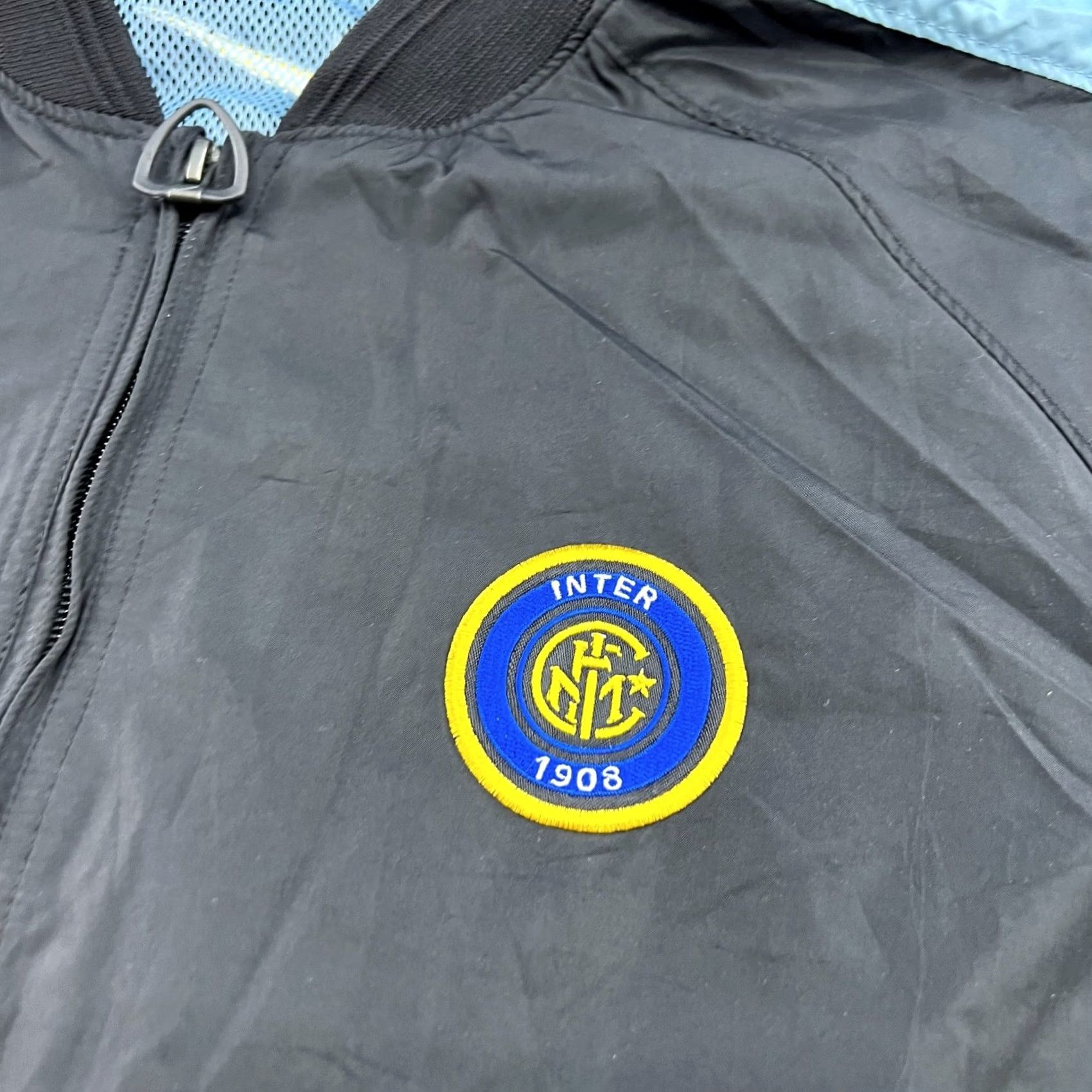 Nike VINTAGE Nike Inter Milan 1999 2000 Jacket Mens L Blue Black Full Zip Football Track Jacket Size US L / EU 52-54 / 3 - 3 Thumbnail