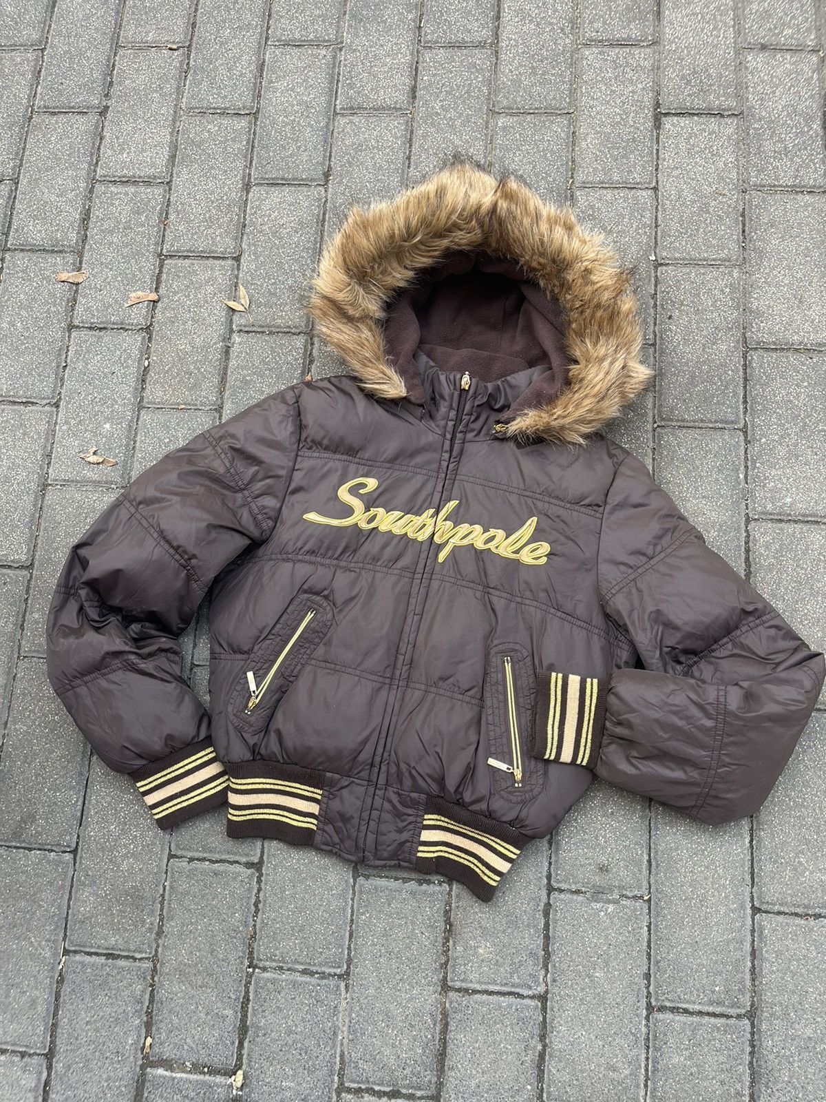 Southpole Vintage Y2K Aesthetic Southpole Puffer Fur jacket Juicy Opiu Size S / US 4 / IT 40 - 1 Thumbnail