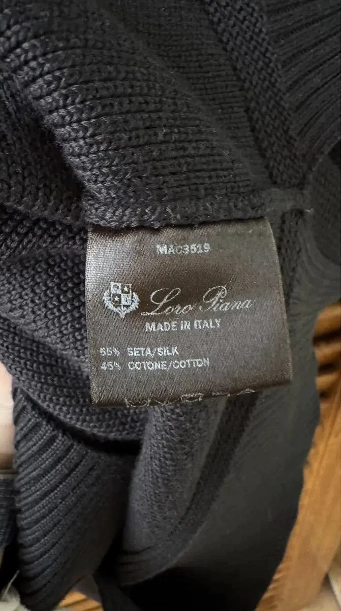 Loro Piana LoroPiana Women's Black Knit Sweater-2508 Size L / US 10 / IT 46 - 5 Thumbnail