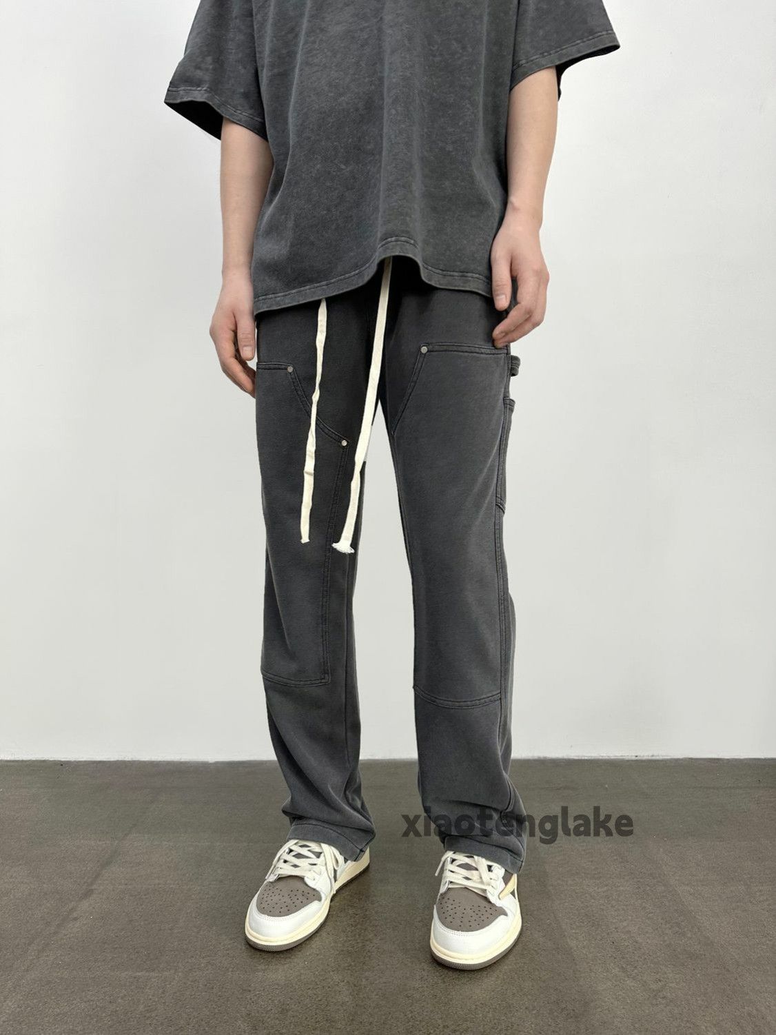 Jean × Vintage washed faded skate hiphop utility carpenter sweatpants Size US 34 / EU 50 - 1 Thumbnail