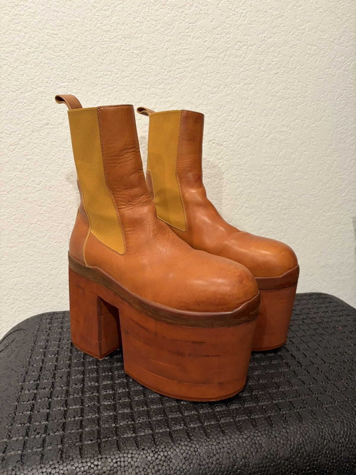Rick Owens Rick Owens Beatle Bozo Chelsea Boots Custom Sole Size US 9 / EU 42 - 1 Thumbnail