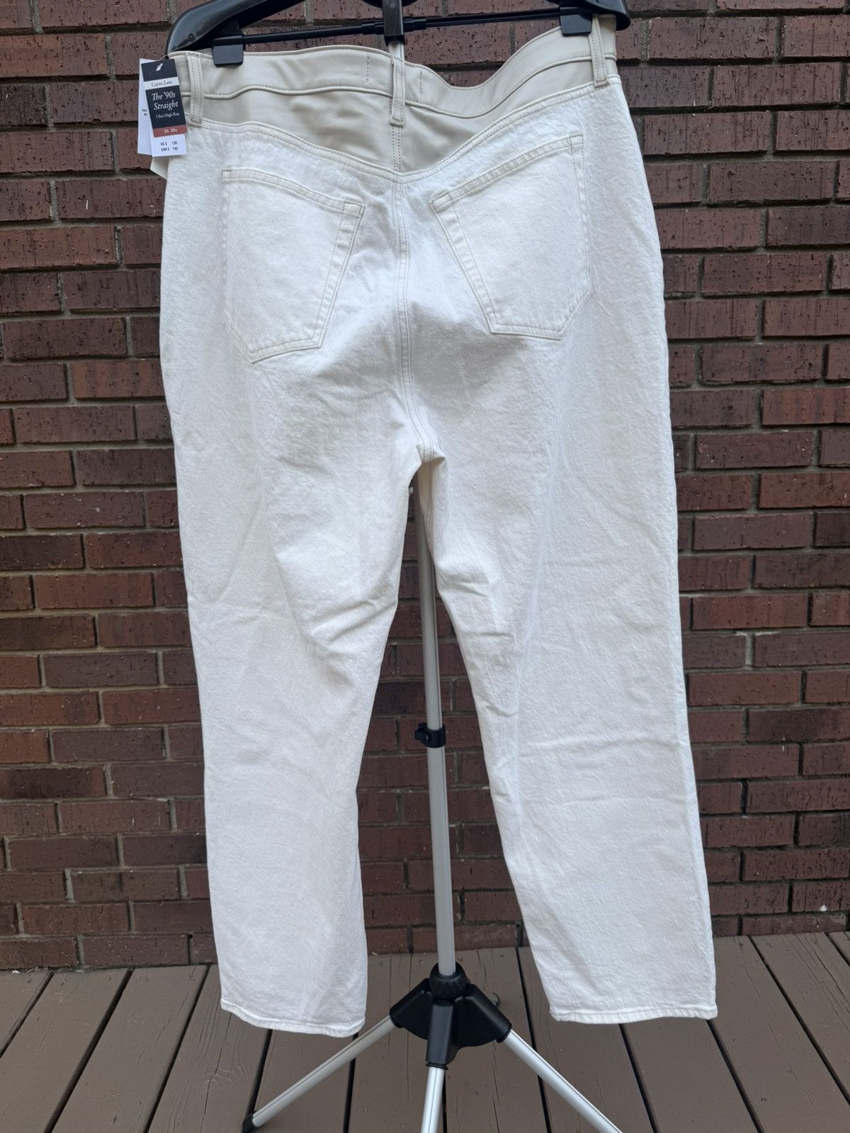 Abercrombie & Fitch ABERCROMBIE FITCH Curve Love Ultra High Rise Straight Jeans Size 41" - 7 Thumbnail
