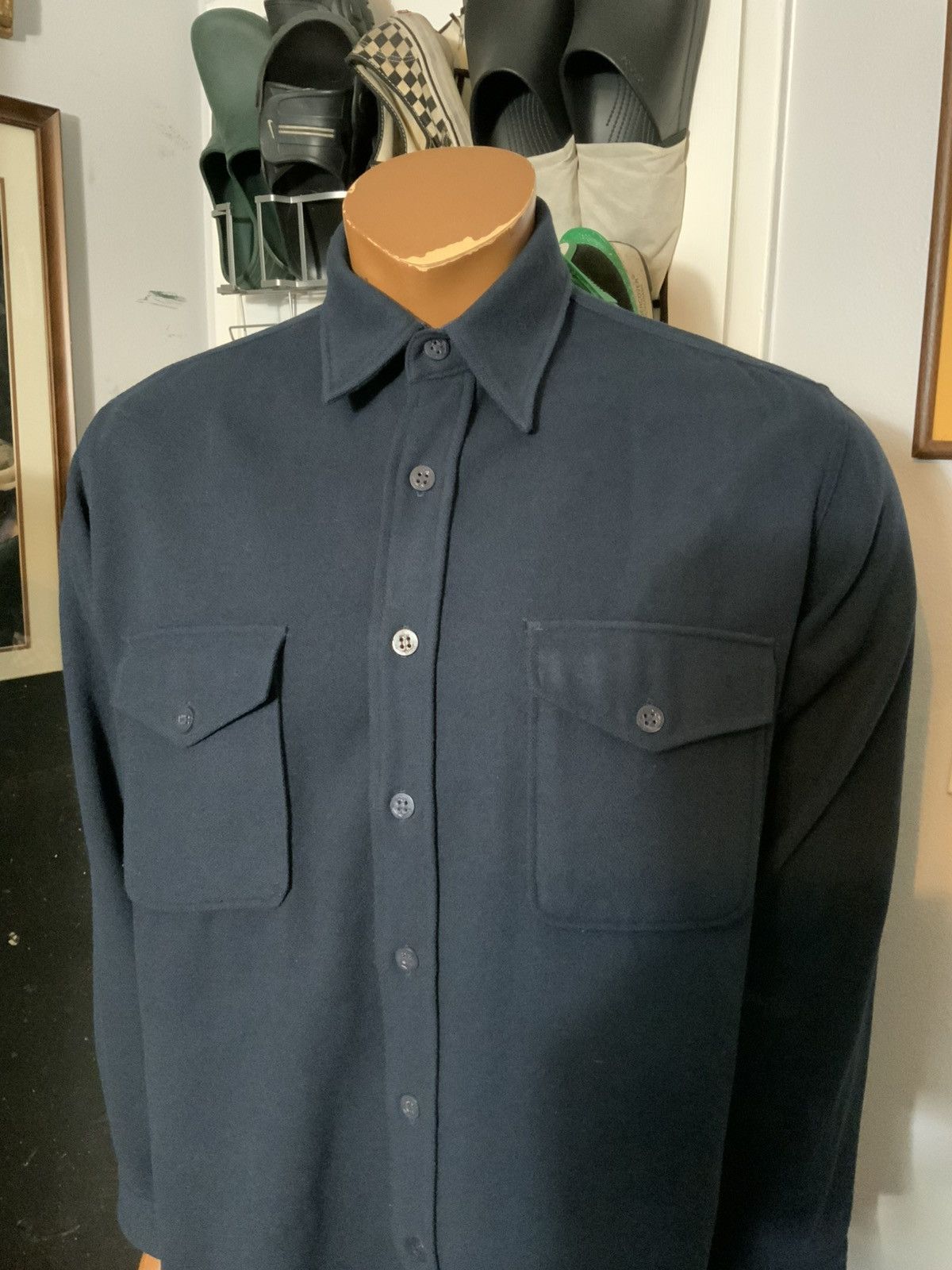 Levi's × Vintage Vintage Sutter Creek Levis Wool Flannel Button Shirt Size US M / EU 48-50 / 2 - 8 Thumbnail