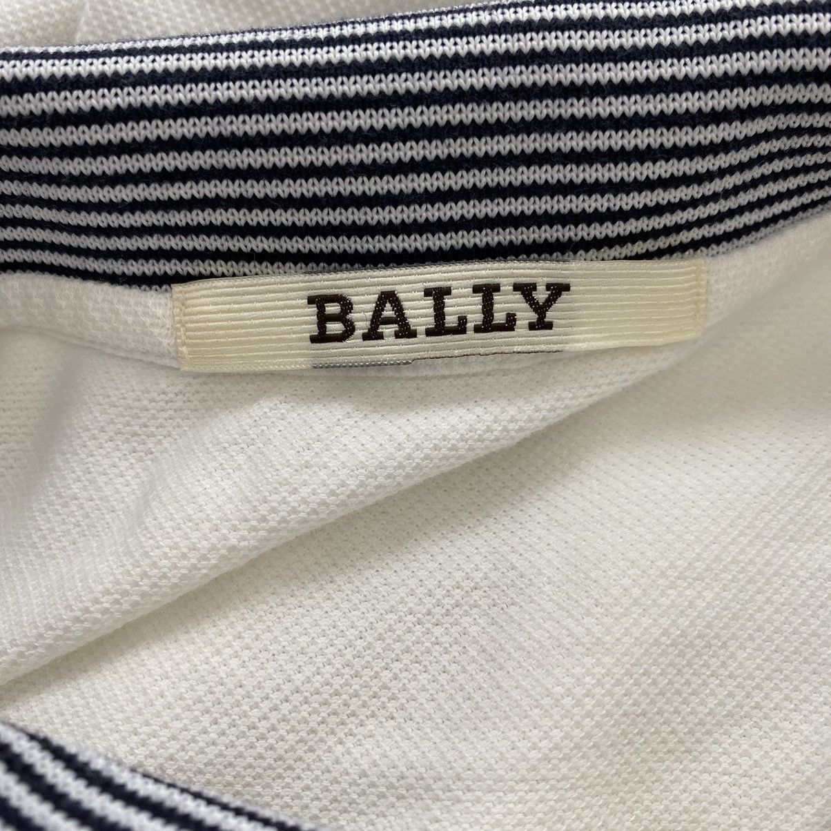 Bally BALLY Italian Brand Embroidered Logo Button Up Collar White Size US M / EU 48-50 / 2 - 4 Thumbnail
