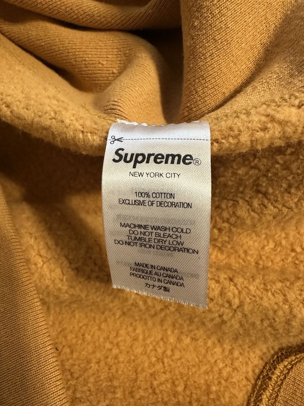 Supreme Supreme Box Logo Hoodie Men's Size Medium FW21 Mustard Size US XL / EU 56 / 4 - 8 Thumbnail