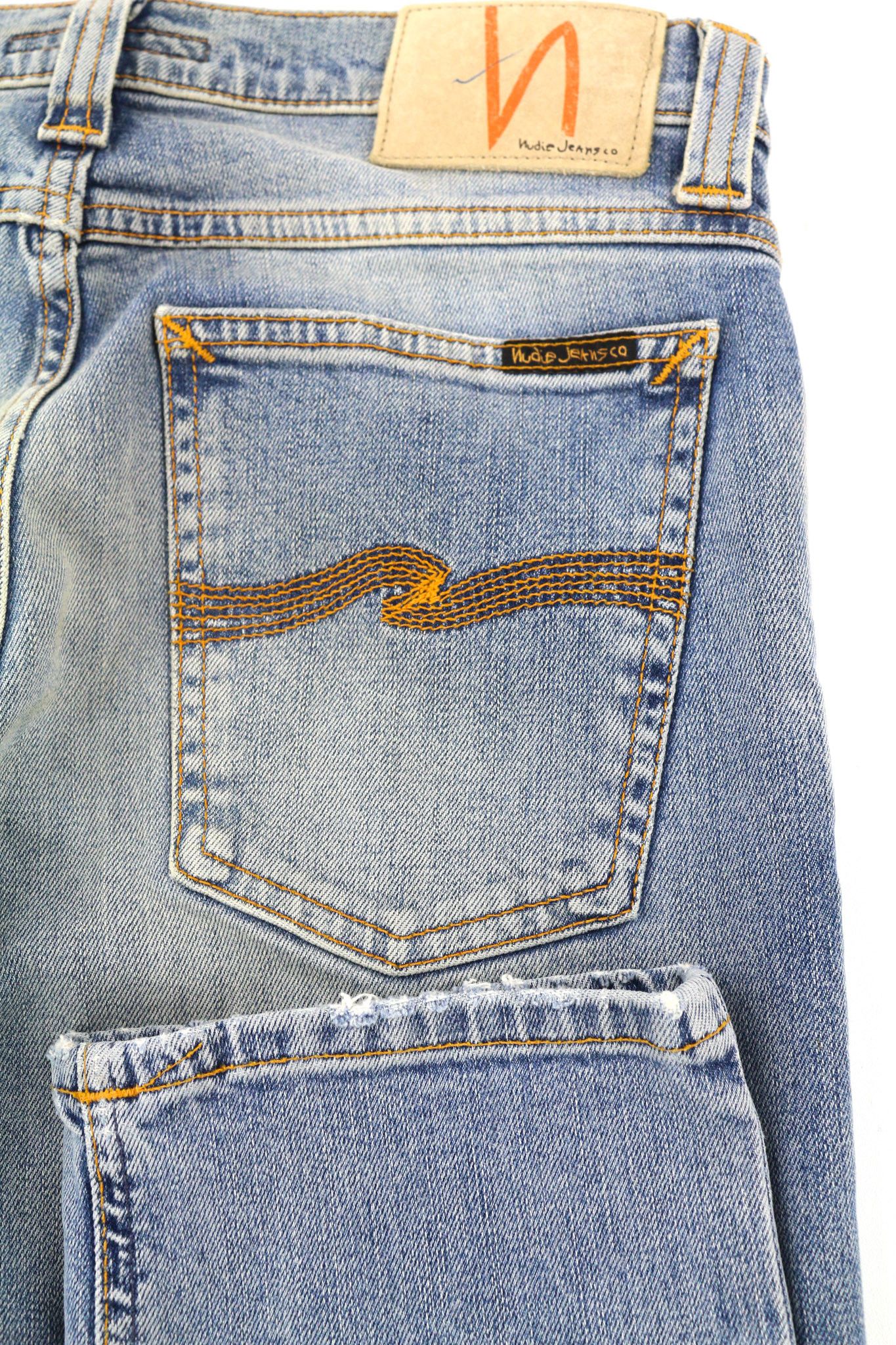 Nudie Jeans TUBE KELLY W28/L36 Cotton Stretch Blue Jeans 80611 Size US 28 / EU 44 - 5 Thumbnail