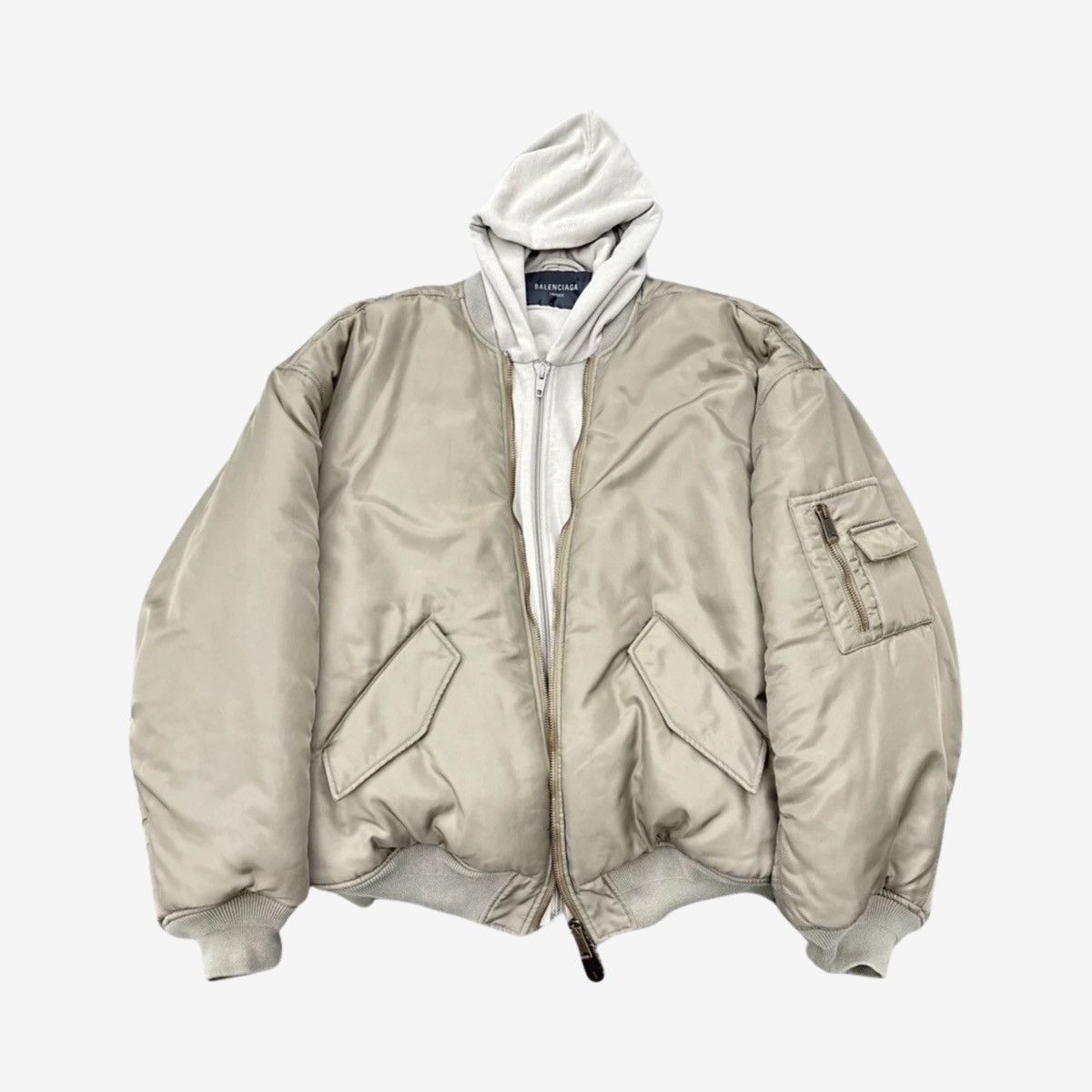 Balenciaga Balenciaga SS23 Beeige All in Bomber, Sz.3 Size US L / EU 52-54 / 3 - 3 Thumbnail