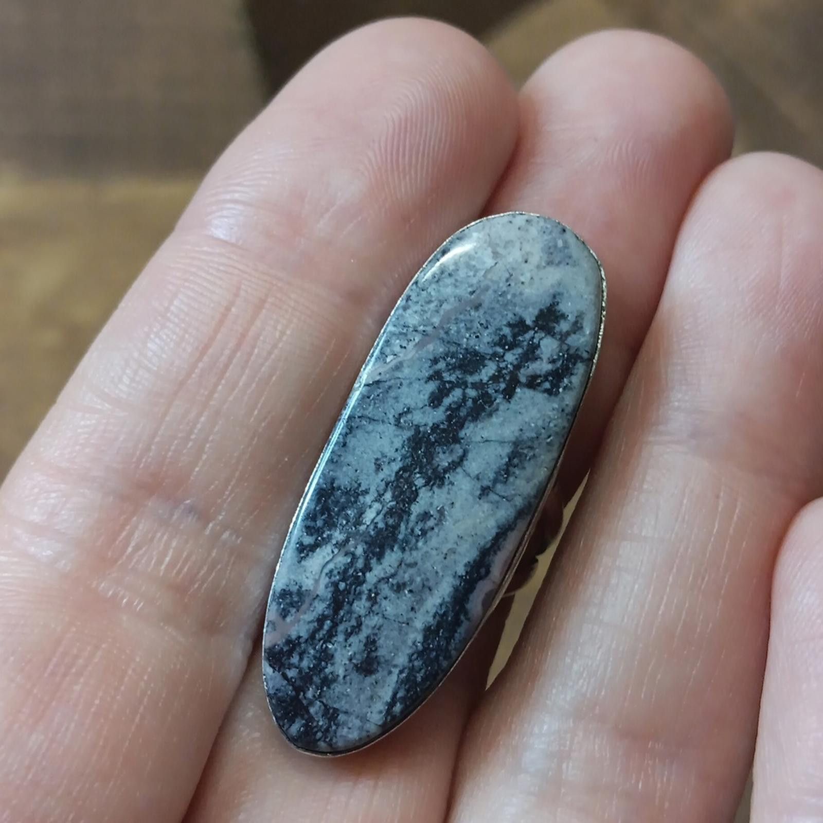 Designer Elegant Porcelain Jasper Stone Ring Size ONE SIZE - 5 Thumbnail