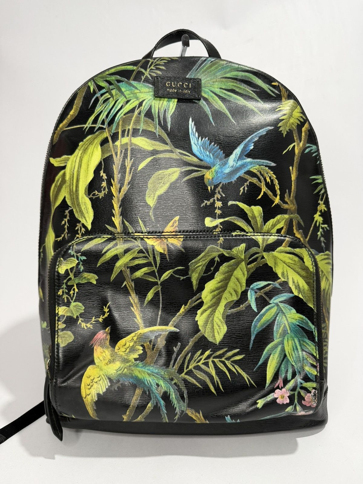 Gucci GUCCI Calfskin Tropical Print Medium Day Backpack Size ONE SIZE - 3 Thumbnail