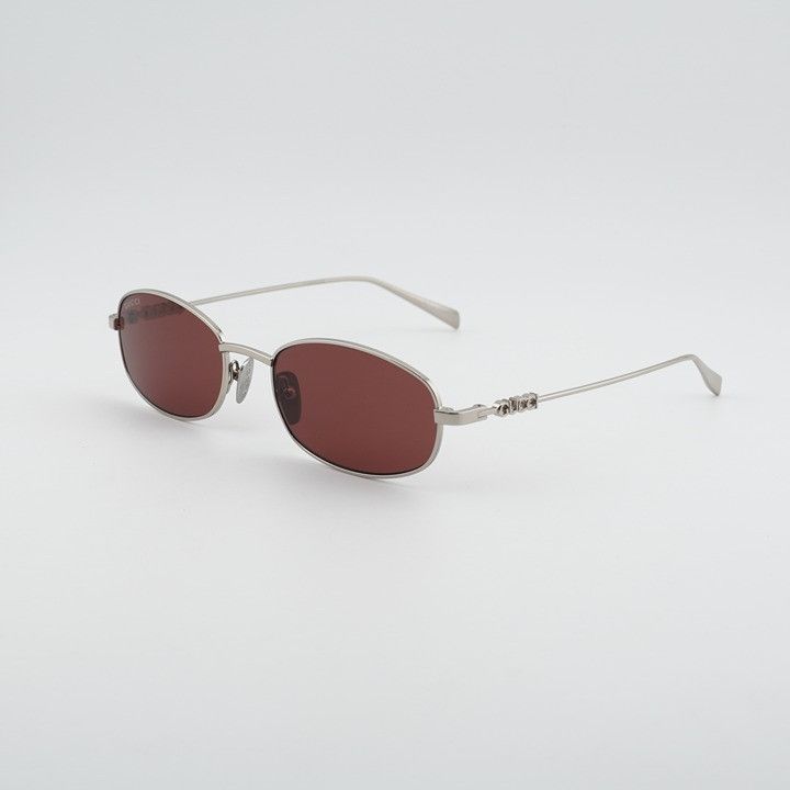 Gucci Gucci GG1940S 003 Sunglasses Silver Rectangle Frame, Red Size ONE SIZE - 1 Thumbnail