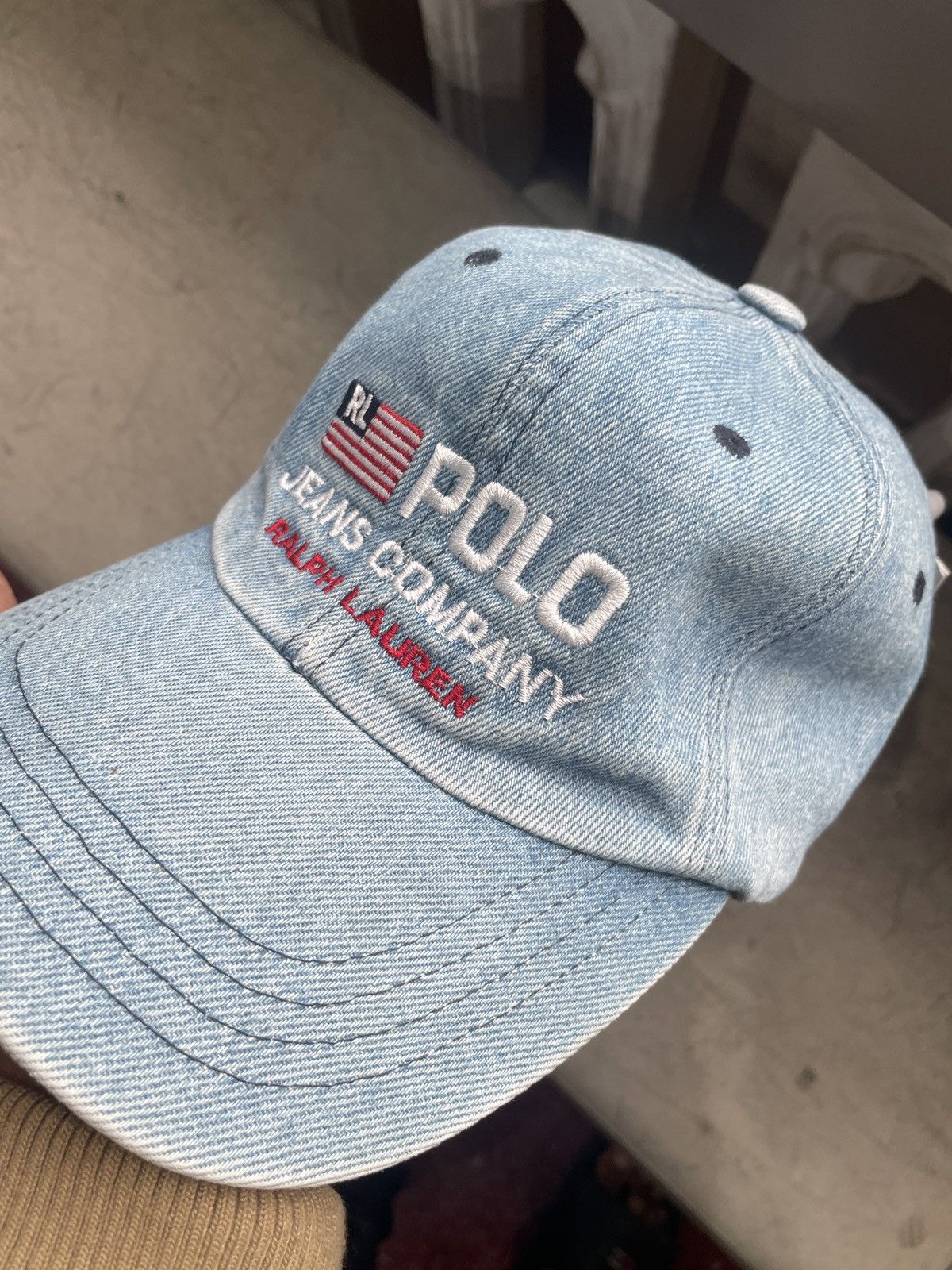 Polo Ralph Lauren Vintage Polo Ralph Lauren Jeans Flag USA Caps Size ONE SIZE - 1 Thumbnail