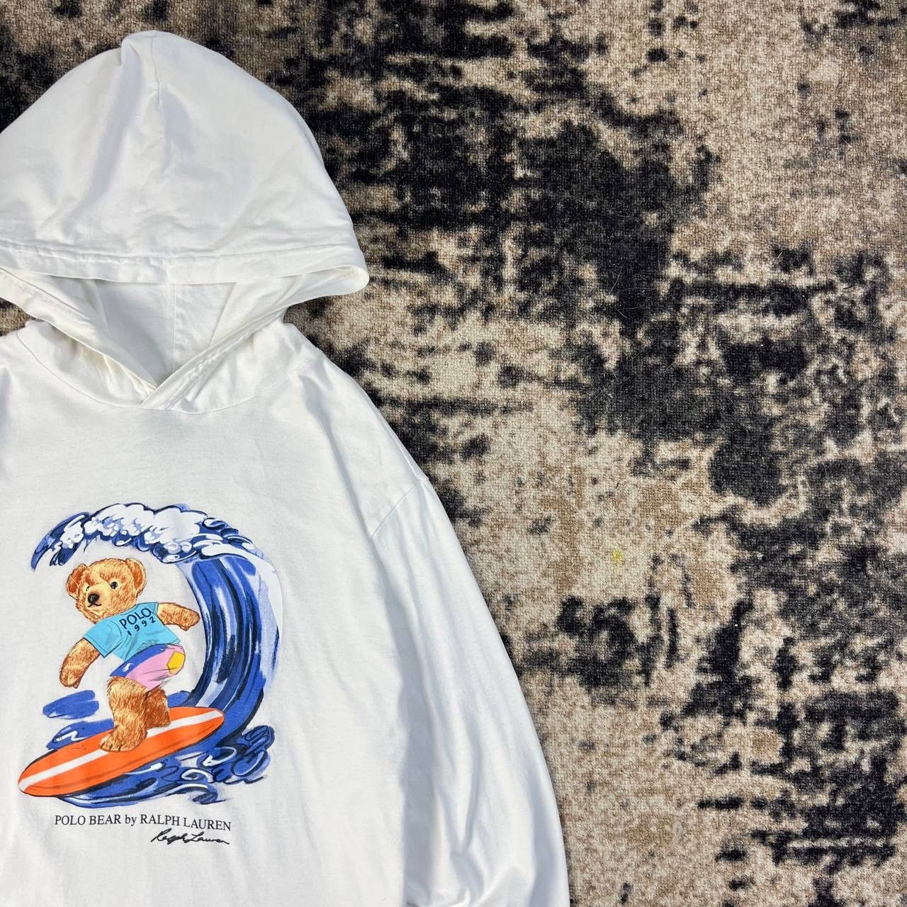 Polo Ralph Lauren Luxury Polo Ralph Lauren Bear Big Logo Light Hoodie Size US L / EU 52-54 / 3 - 2 Thumbnail