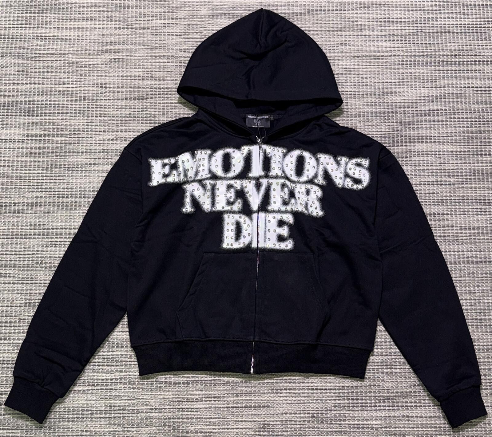 Other Mixed Emotions Black 'END' Rhinestone Zip Size US M / EU 48-50 / 2 - 1 Thumbnail
