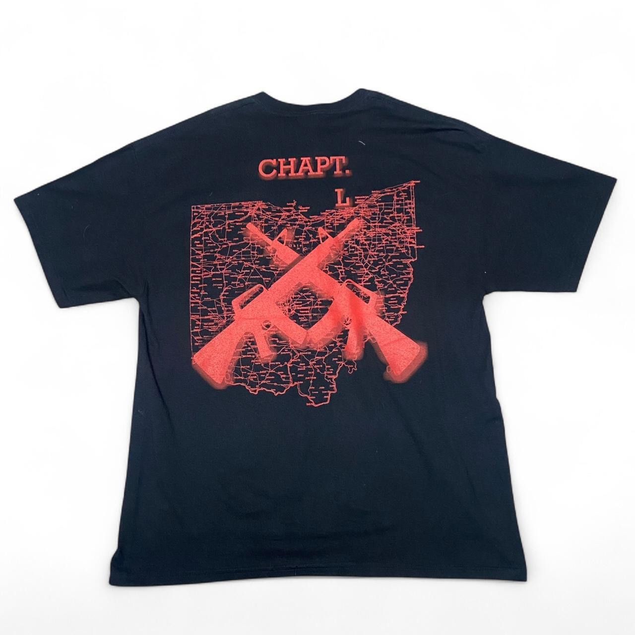 Gildan Y2K support second Brigade M.C skull graphic black Tshirt Size US XL / EU 56 / 4 - 4 Thumbnail