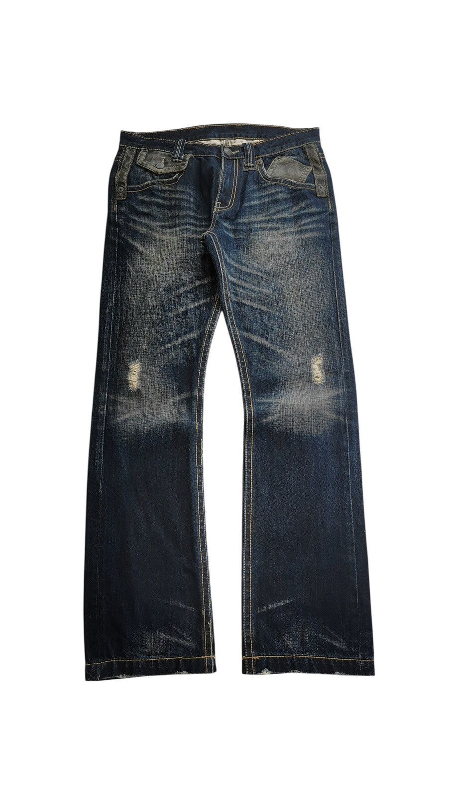 Japanese Brand Japanese Distressed Flared Clawmark Lookalike Tornado Mart Size US 32 / EU 48 - 1 Thumbnail