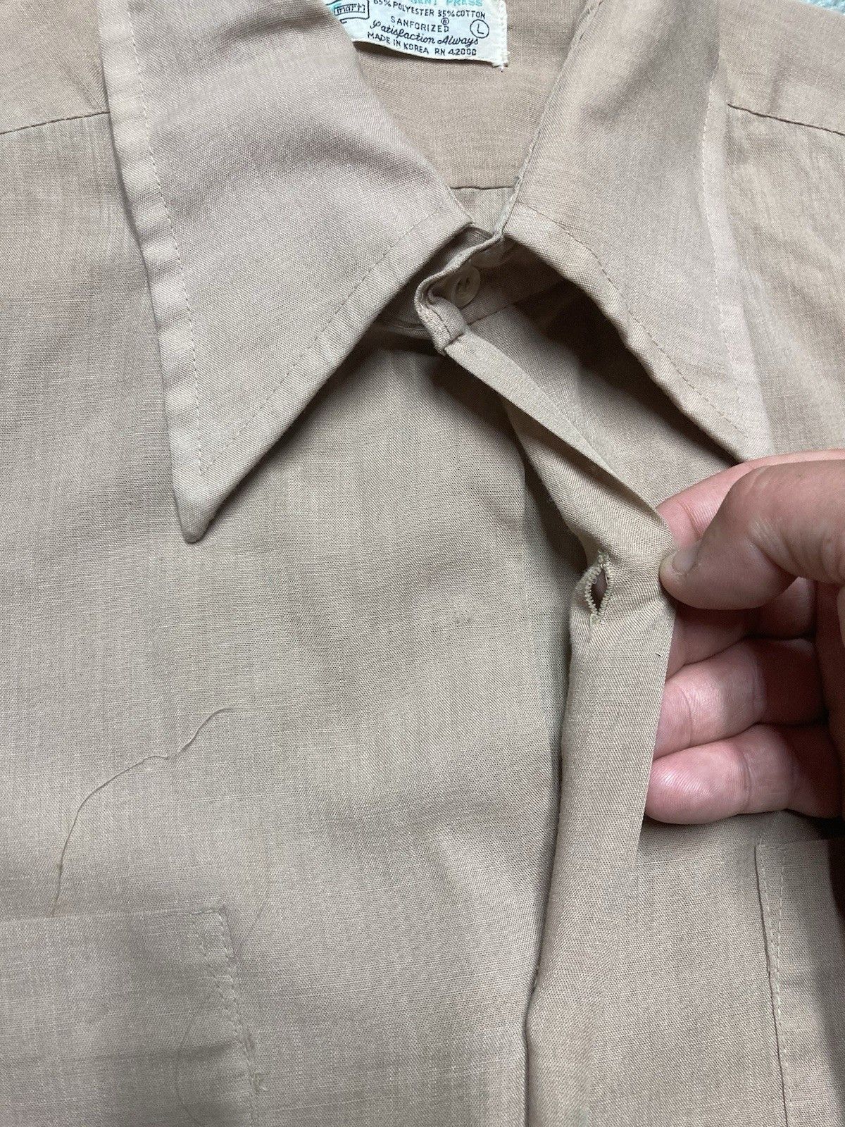 Vintage Vintag 70s button shirt Kmart dagger collar sanforized large Size US L / EU 52-54 / 3 - 5 Thumbnail