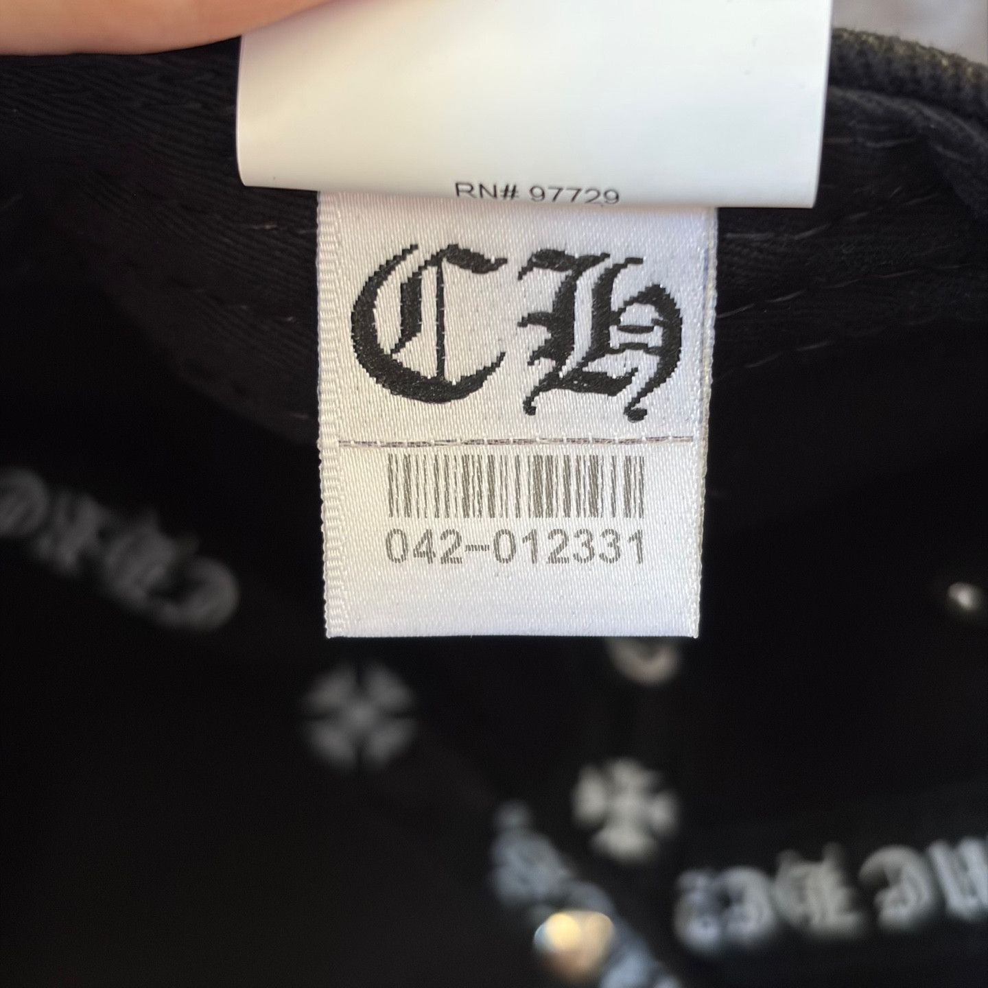 Chrome Hearts RS3 Denim Baseball Cap Black Size ONE SIZE - 9 Thumbnail
