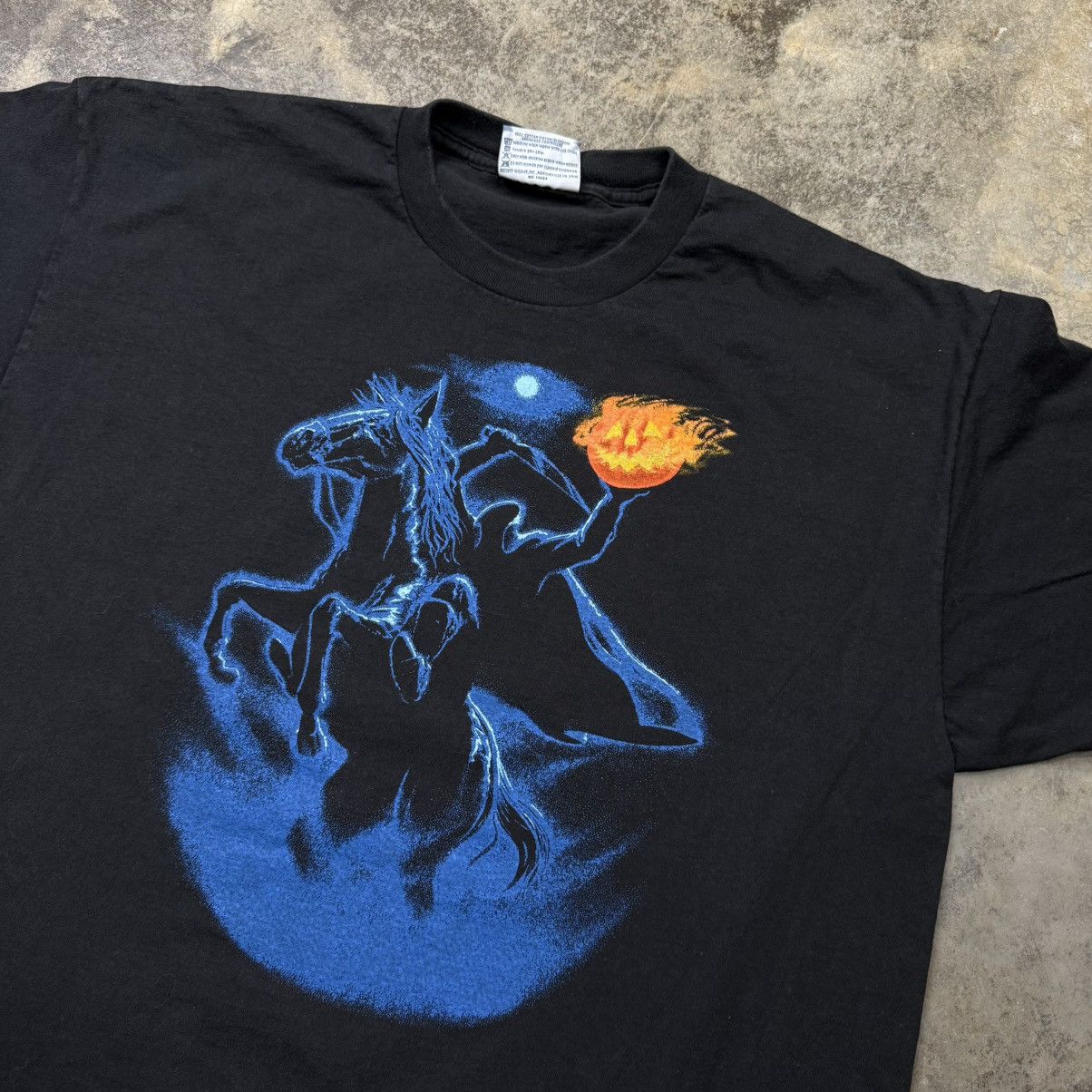 Vintage vintage headless horseman baggy halloween scary tshirt Size US XL / EU 56 / 4 - 5 Thumbnail