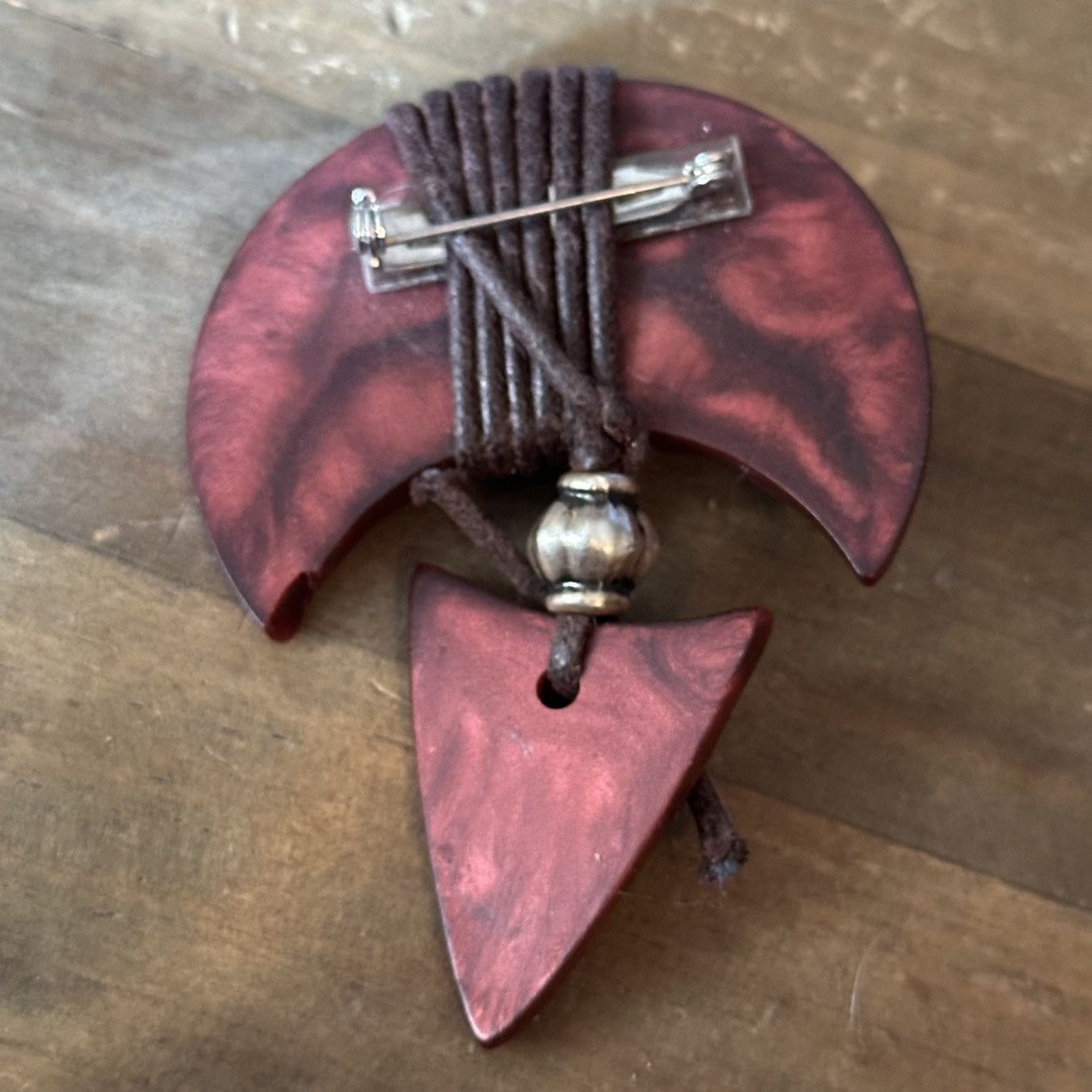 Vintage Vintage tribal arrowhead brooch Size ONE SIZE - 4 Thumbnail