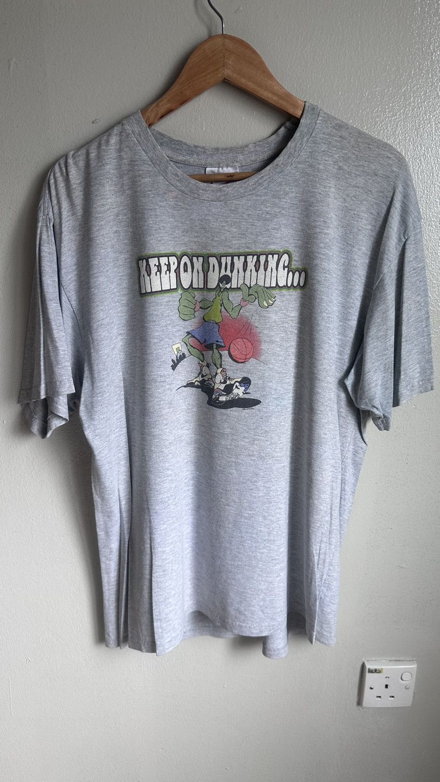 Nike × Vintage Vtg 90s Y2K Nike Keep On Dunking Size US L / EU 52-54 / 3 - 1 Thumbnail