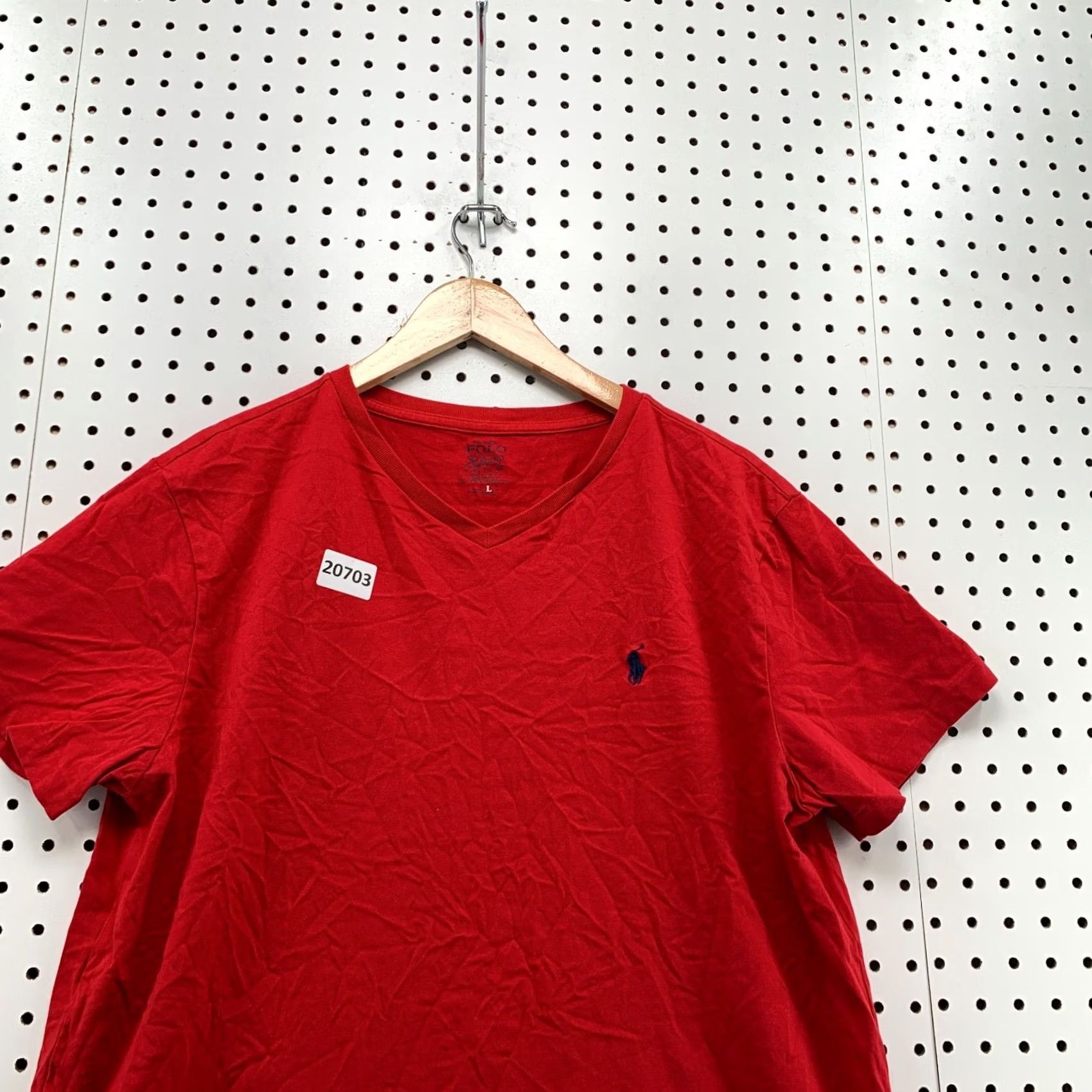 Polo Ralph Lauren Polo Ralph Lauren Shirt Mens Large V-Neck Black Red Pony 21x27 - Polo Ralph Lauren Shirt Mens Large V Neck Red Black Pony 21x27 Size US L / EU 52-54 / 3 - 2 Thumbnail