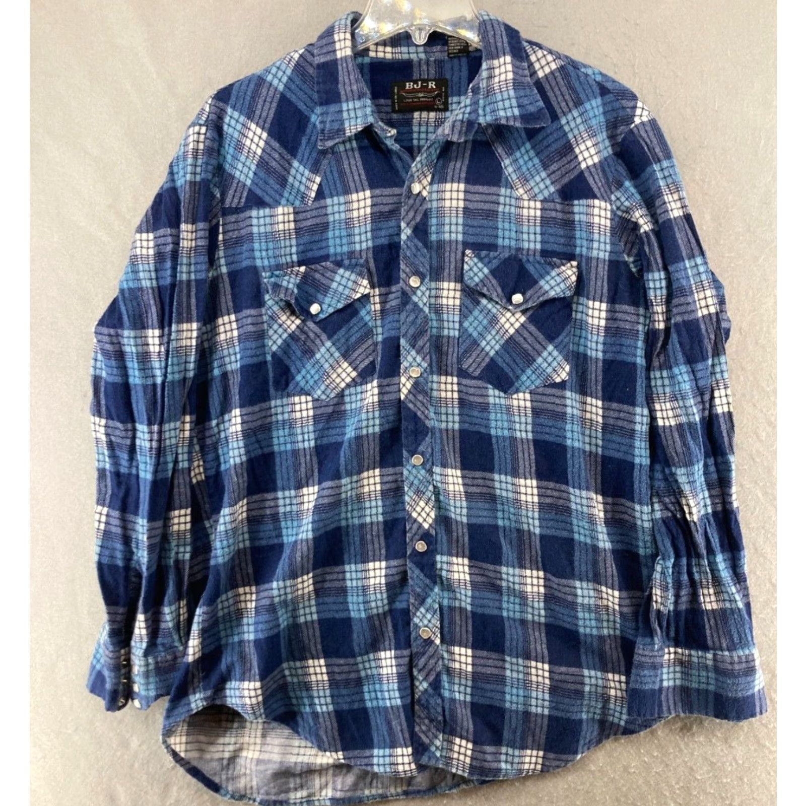 Vintage VINTAGE BJR RANCH WEAR Pearl Snap Western Shirt Mens L Long Sleeve Plaid Size US L / EU 52-54 / 3 - 2 Thumbnail